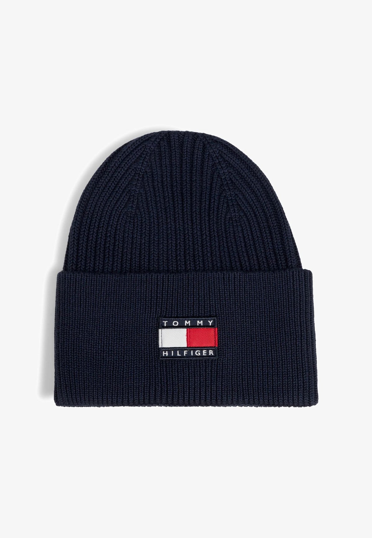 TOMMY HILFIGER CAPPELLO BLU IN MAGLIA A COSTINE Bambini e ragazzi KA0KA00119C1G.BLU_