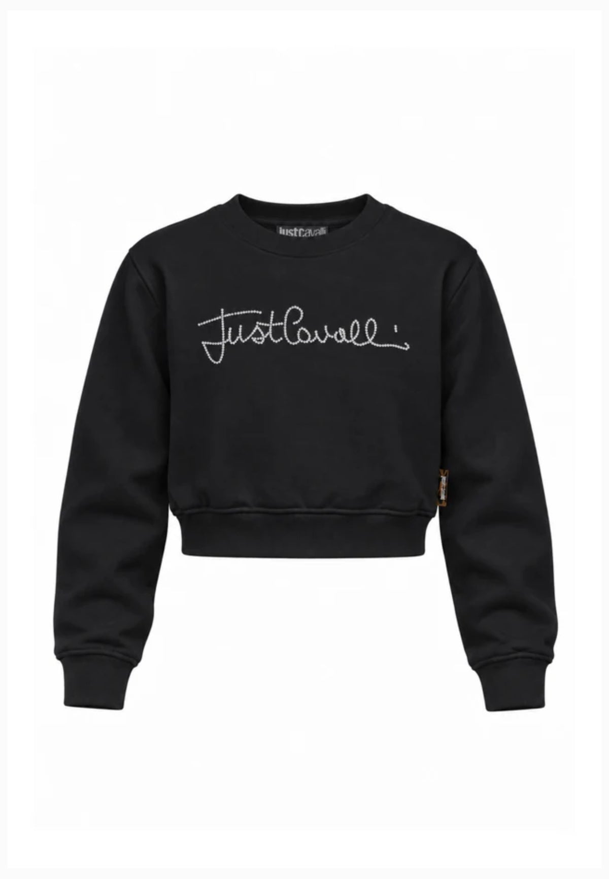 JUST CAVALLI completo nero con felpa girocollo e leggings Bambine e ragazze jga26176fe.ne_