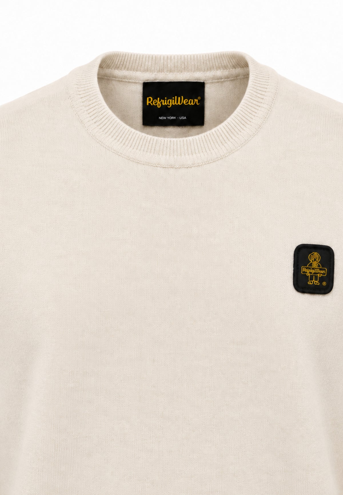 REFRIGIWEAR MAGLIA GIROCOLLO SLIM FIT CON LOGO PATCH Bambini e ragazzi R2101MW26_