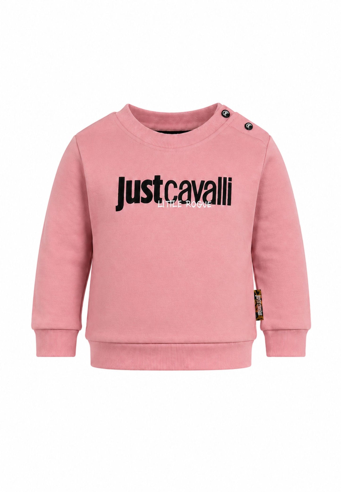 JUST CAVALLI completo rosa con felpa girocollo e leggings stretti Bambine e ragazze jia26021cf.rosa_