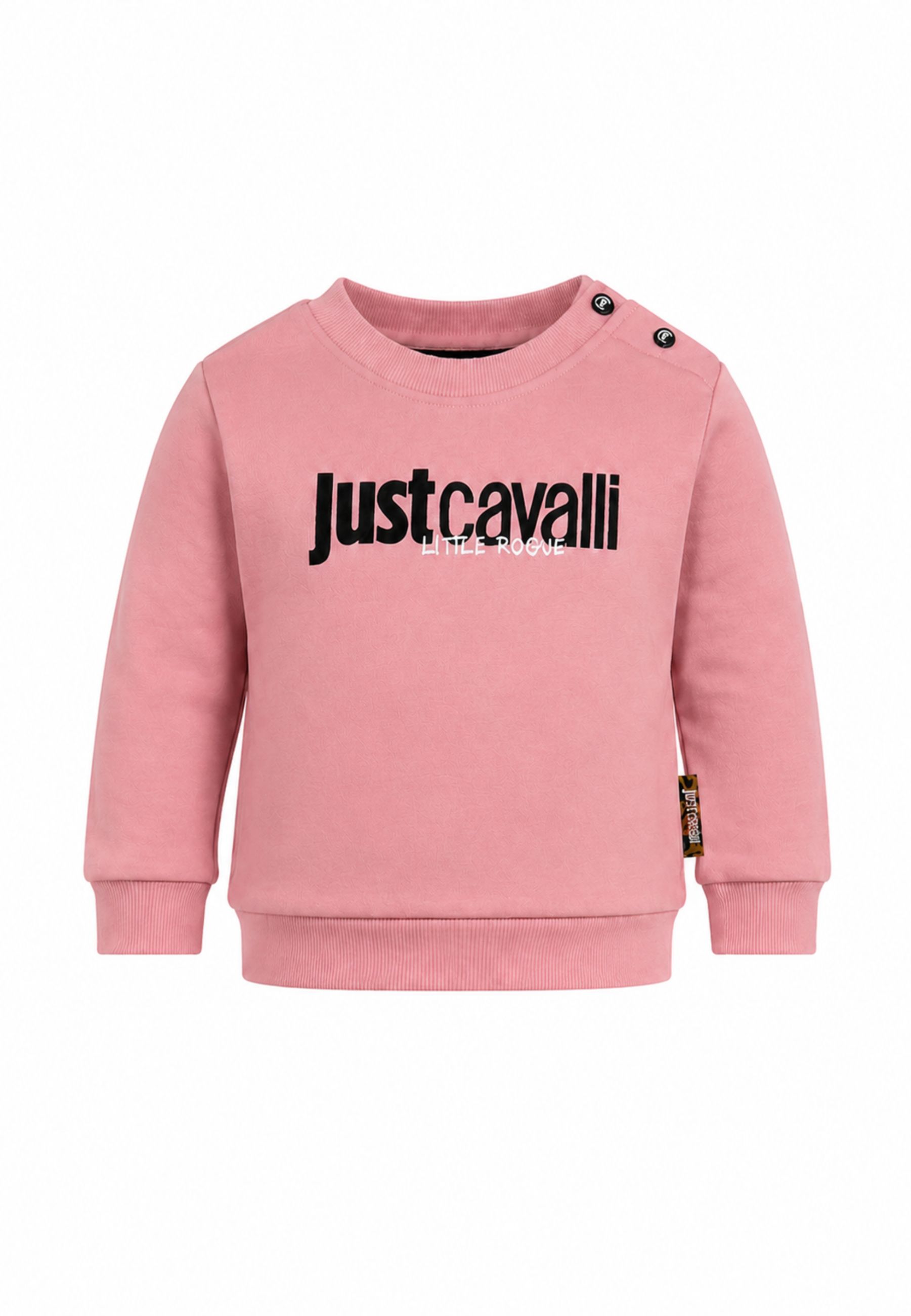 JUST CAVALLI completo rosa con felpa girocollo e leggings stretti Bambine e ragazze jia26021cf.rosa_
