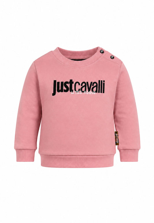 JUST CAVALLI completo rosa con felpa girocollo e leggings stretti Bambine e ragazze jia26021cf.rosa_