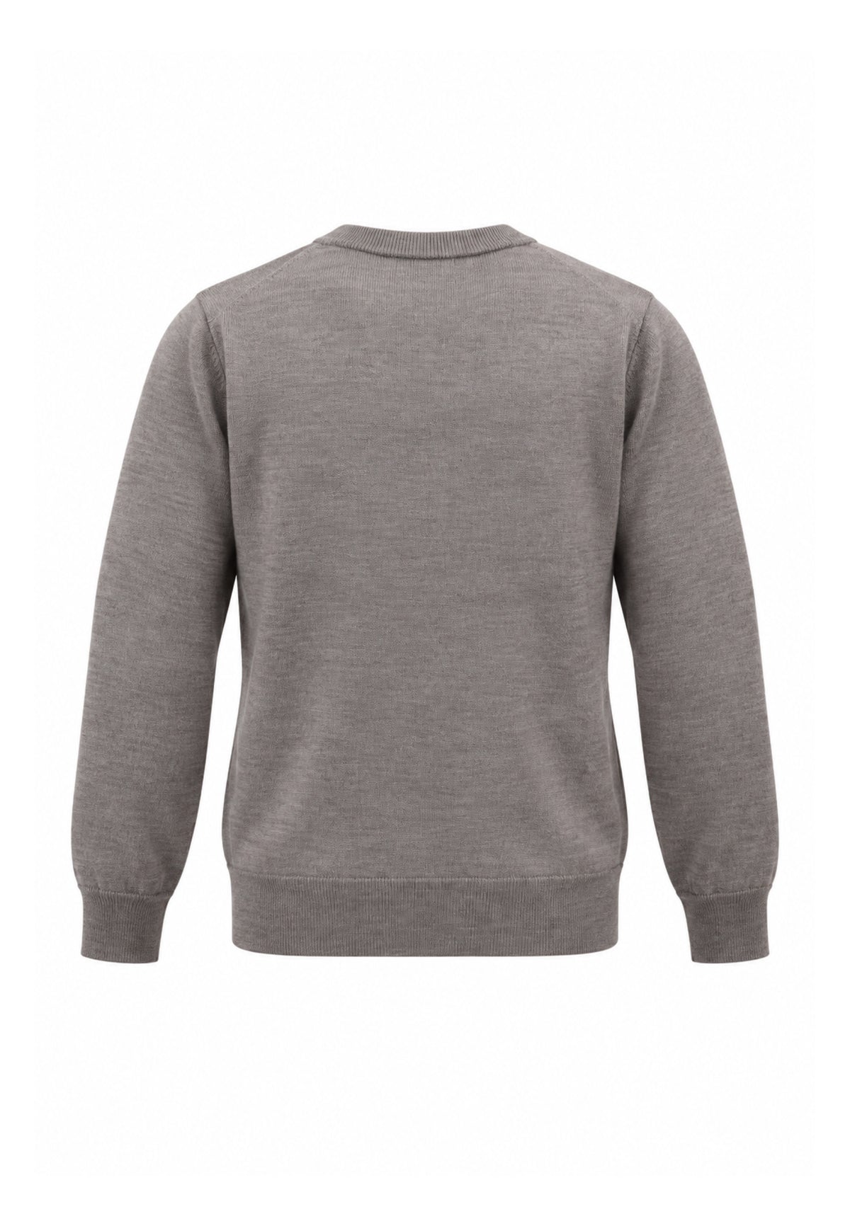 REFRIGIWEAR MAGLIONE TORTORA IN LANA SAGOMATO CON MINI LOGO RICAMATO Uomo BENNET PULLOVER.TORT_