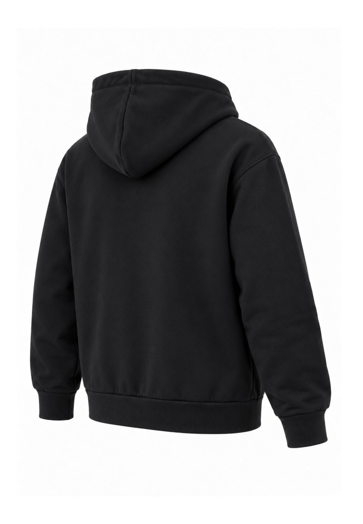 ICEBERGS FELPA NERA CON CAPPUCCIO E LOGO BIANCO Bambini e ragazzi MFICE7335J.NE_