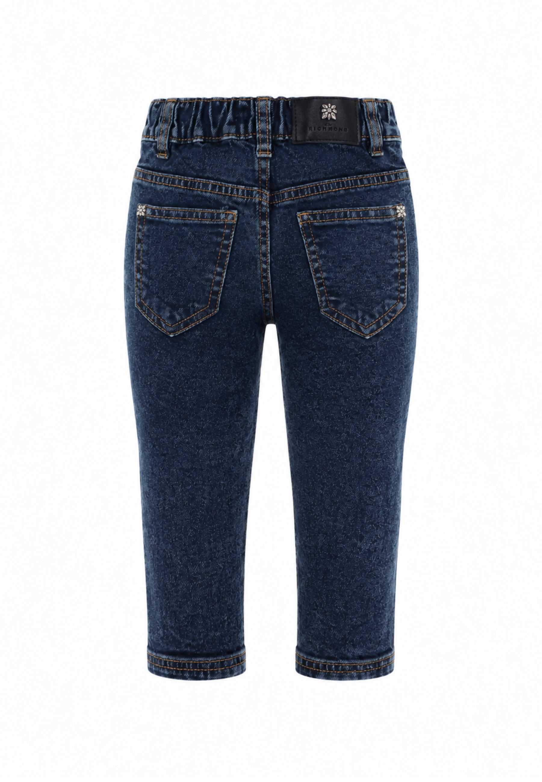 John Richmond JEANS A SIGARETTA SLIM DENIM BLU Bambini e ragazzi ria26012je.denim_