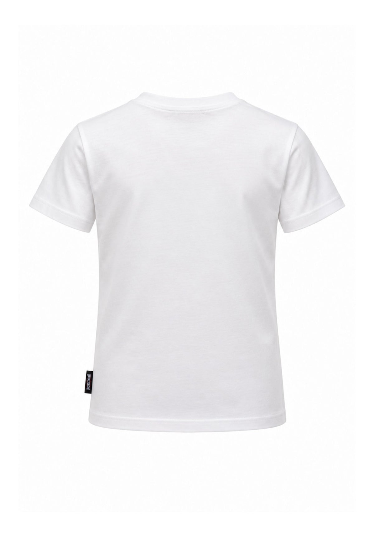 JUST CAVALLI tshirt  PANNA CON LOGO BORCHIATO Bambini e ragazzi jba26156ts.panna_