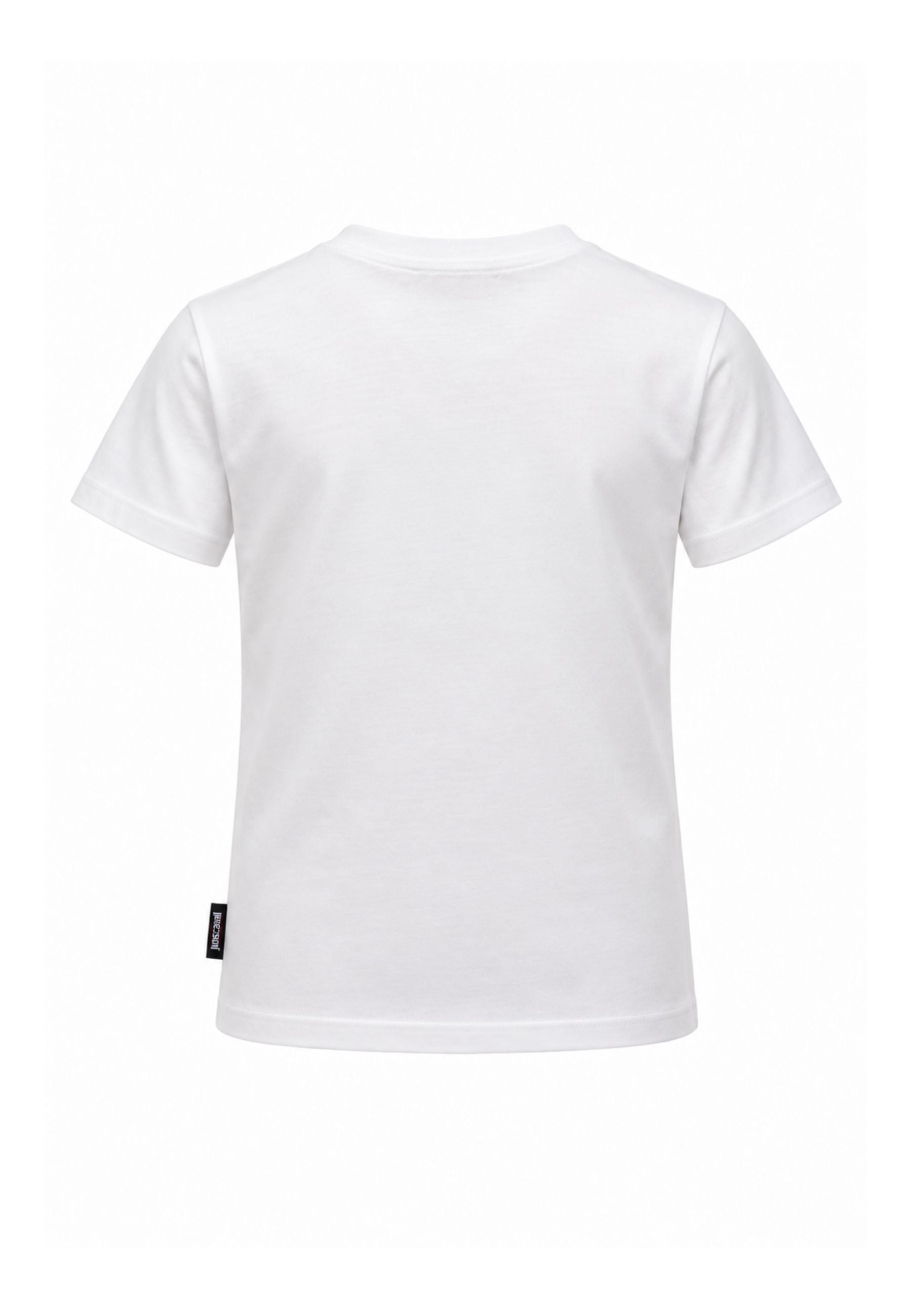 JUST CAVALLI tshirt PANNA CON LOGO BORCHIATO Bambini e ragazzi jba26156ts.panna_