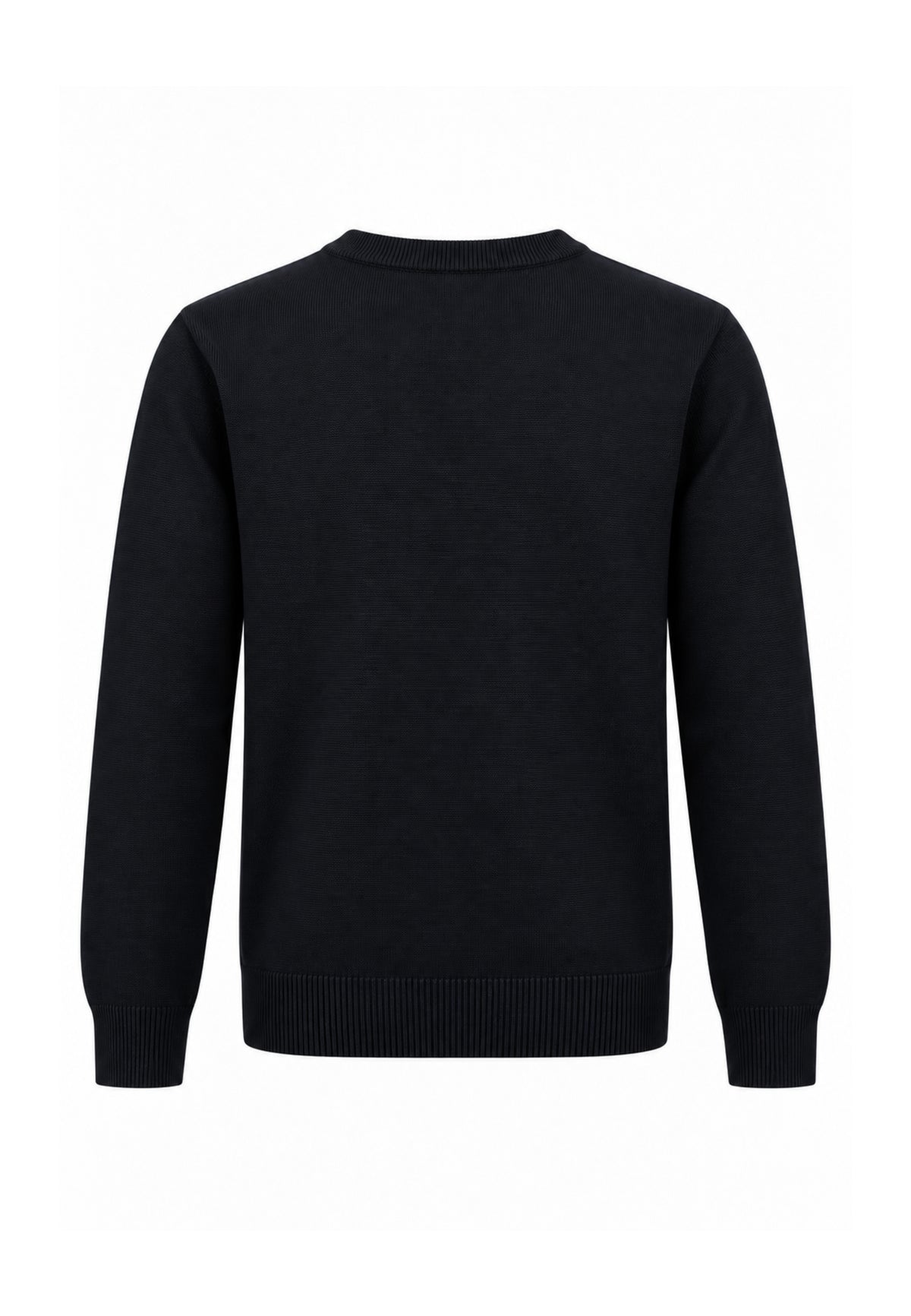 OVERD MAGLIONE NERO IN LANA RASATA Bambini e ragazzi OK105SMG.NE_