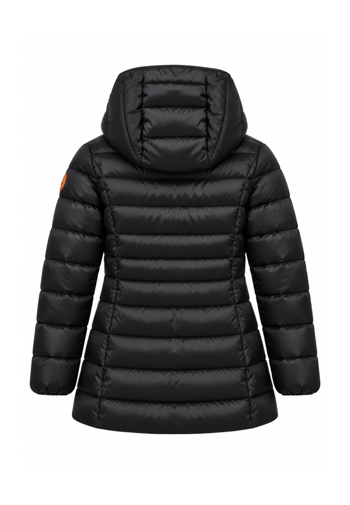 Save the Duck GIUBBOTTO NERO LUNGO SAGOMATO TRAPUNTATO Bambine e ragazze 04-J47300G.NE_