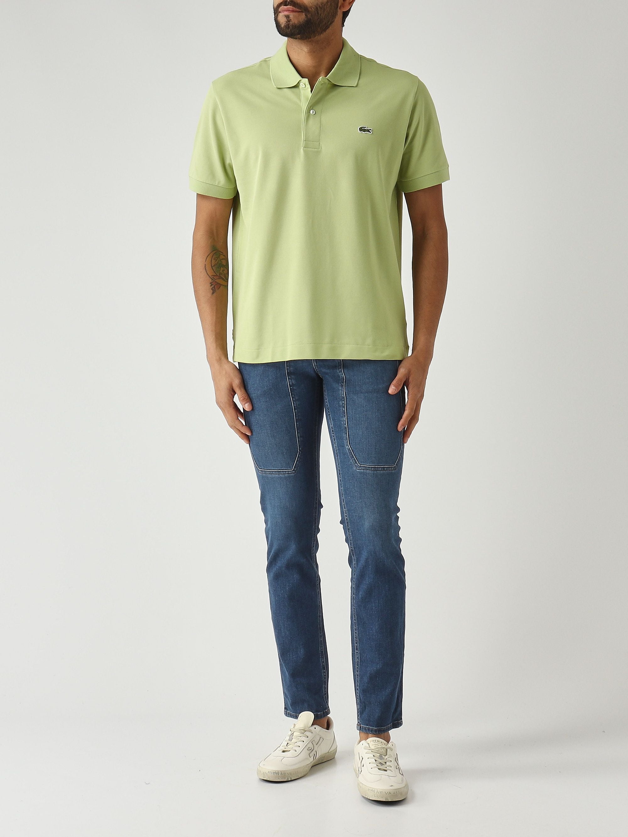 Lacoste Polo uomo L.12.12 in cotone organico stretch ultra leggero