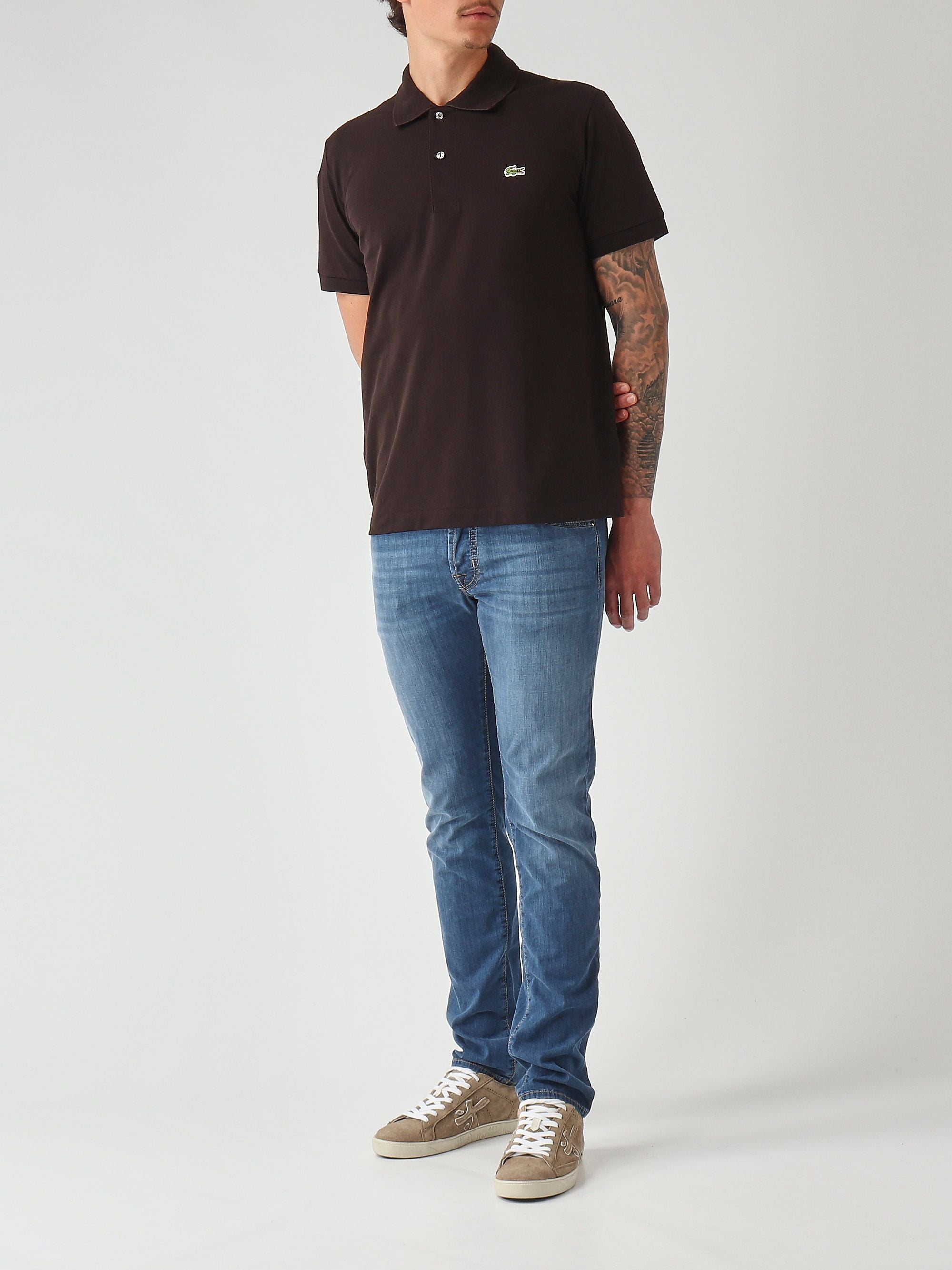 Lacoste Polo uomo L.12.12 in cotone organico stretch ultra leggero