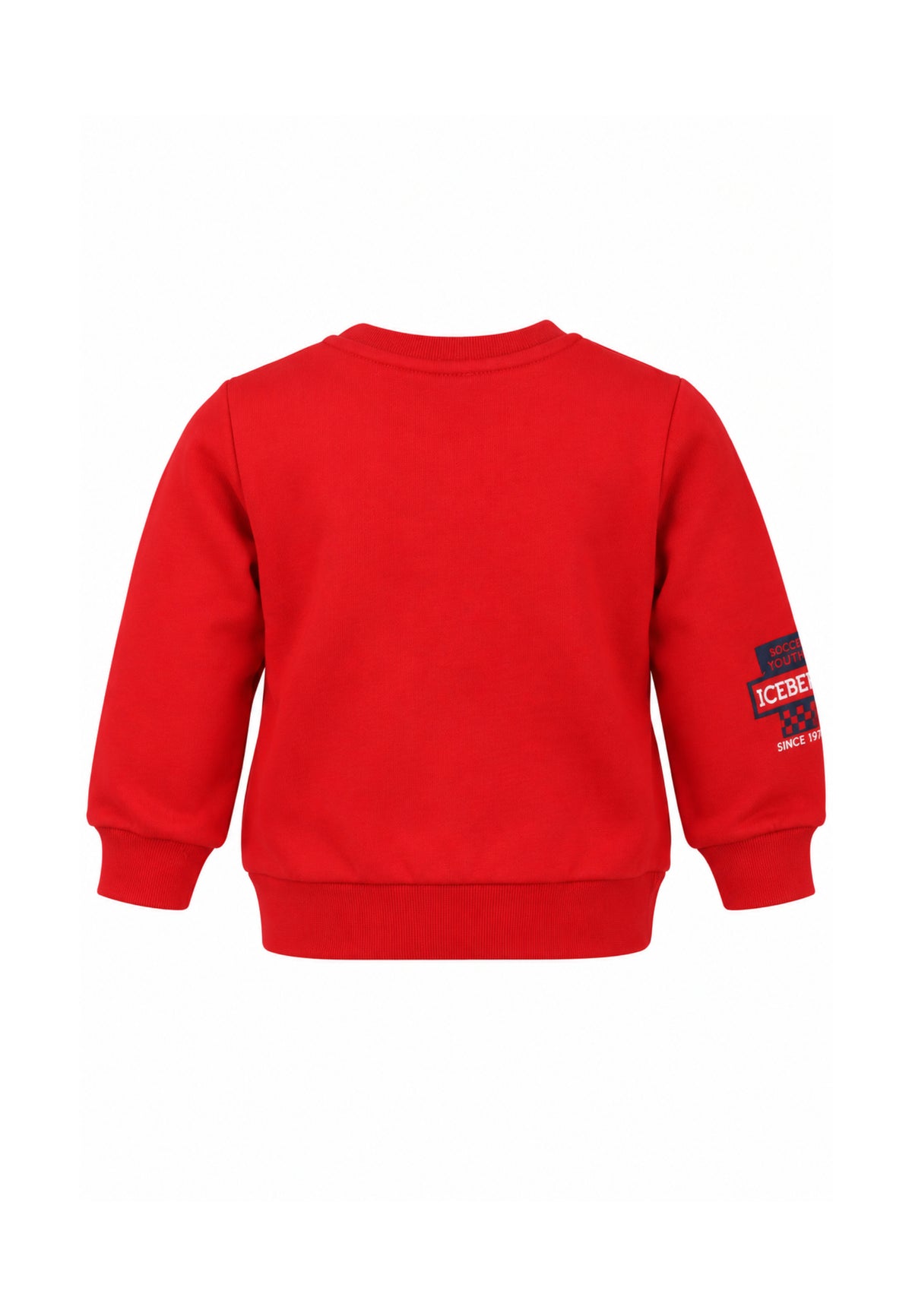 ICEBERGS FELPA ROSSA CON LOGO TONO SU TONO Bambini e ragazzi MFICE7317B.RO_
