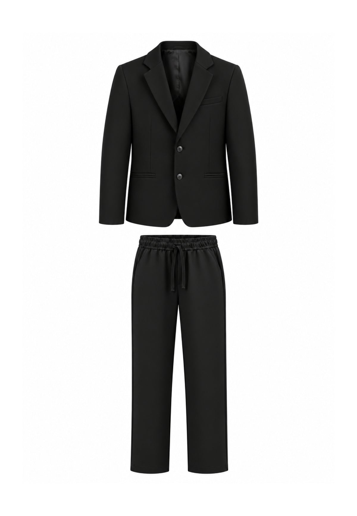 OVERD ABITO NERO CON PANTALACCIO Bambini e ragazzi OK261824SGC+OK261823SPN.NE_