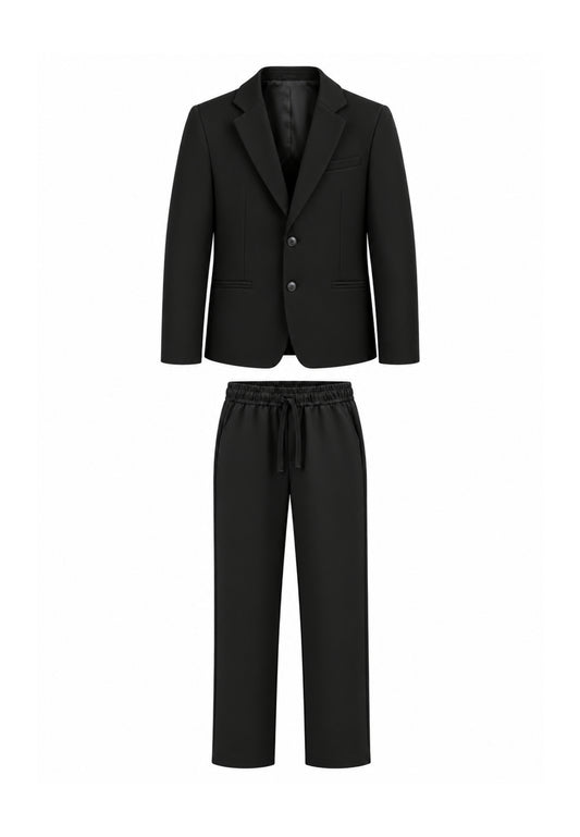 OVERD ABITO NERO CON PANTALACCIO Bambini e ragazzi OK261824SGC+OK261823SPN.NE_