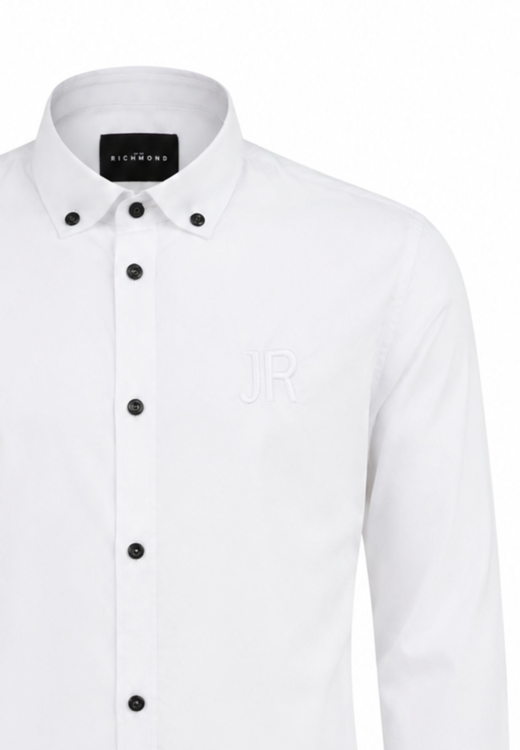 John Richmond camicia BIANCA CON BOTTONI A CONTRASTO Bambini e ragazzi rba26102ca.bia_