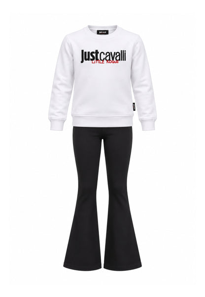 JUST CAVALLI completo bianco con felpa e leggings Bambine e ragazze jba26158fe.bia_