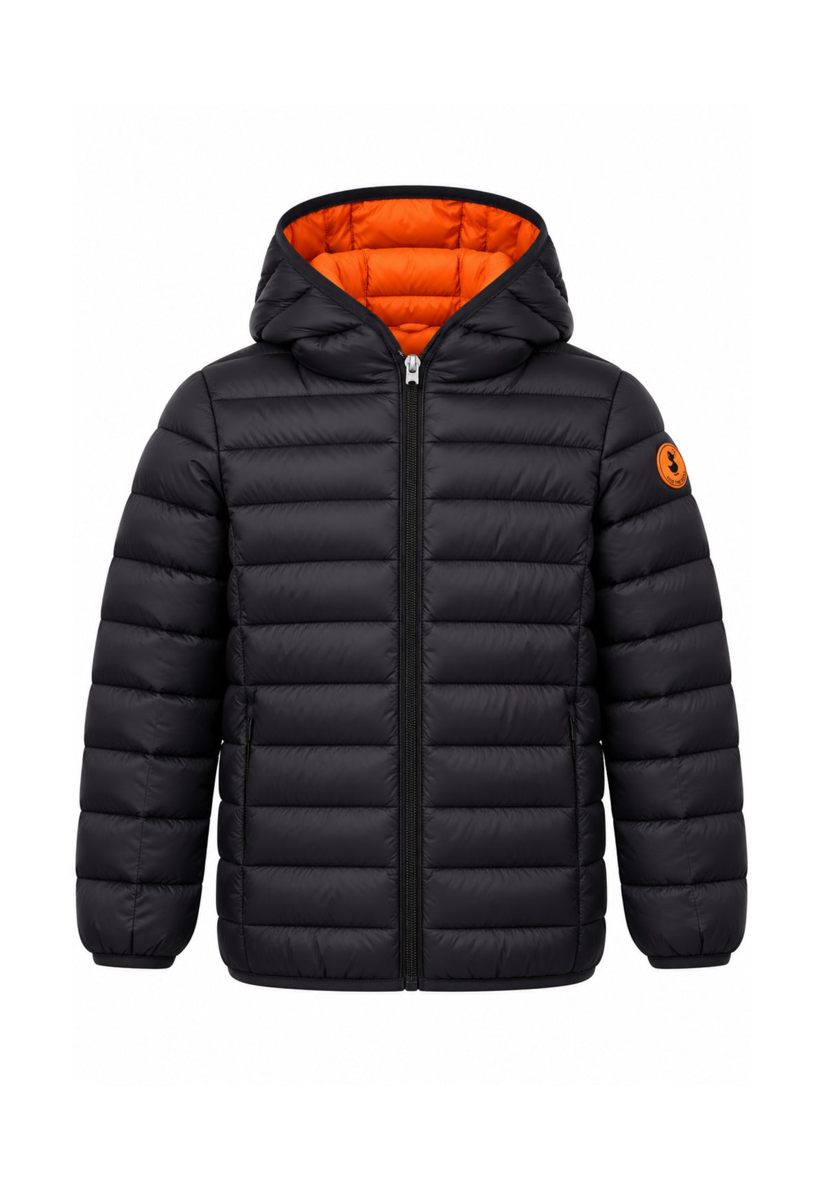 Save the Duck GIUBBOTTO NERO INVERNALE FODERA A CONTRASTO Bambini e ragazzi 08-J30650B.NE_
