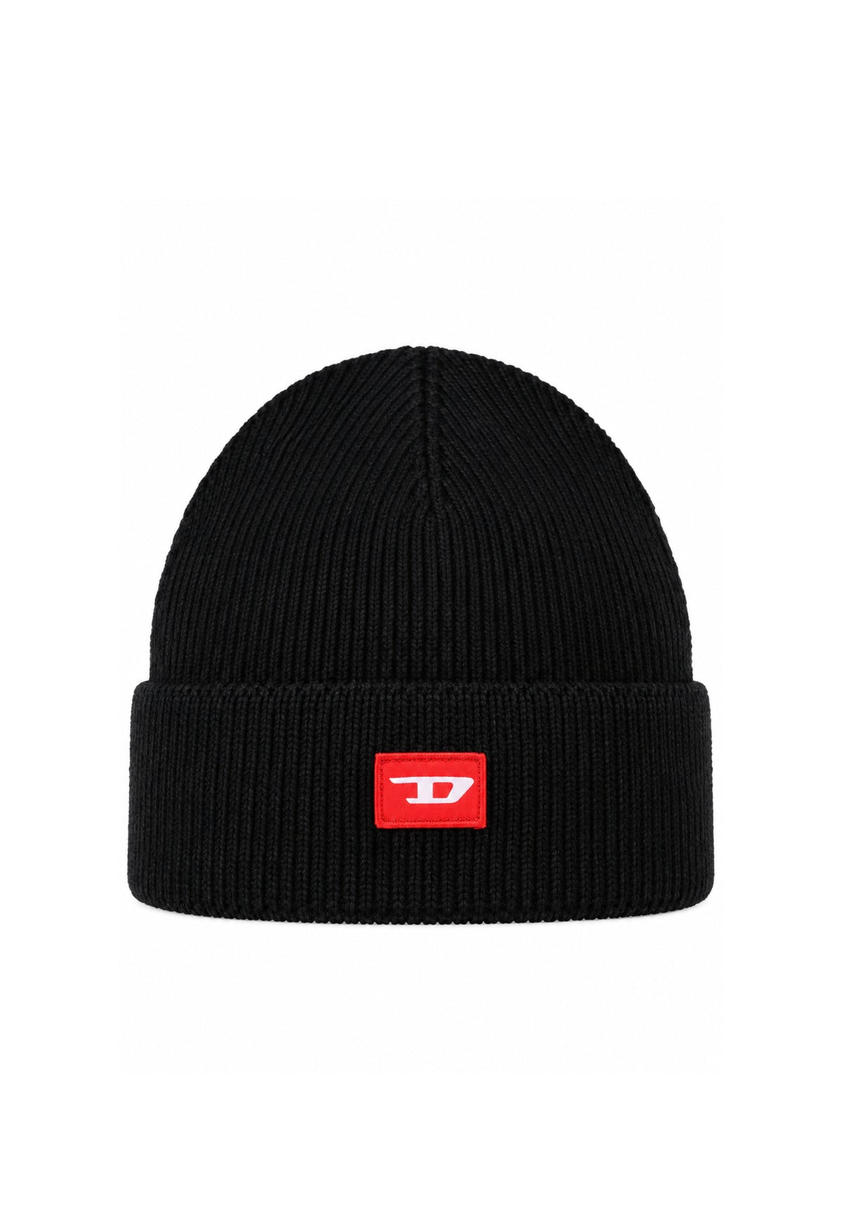 Diesel CAPPELLO NERO IN MAGLIA CON LOGO ROSSO Bambini e ragazzi FLOT.NE_