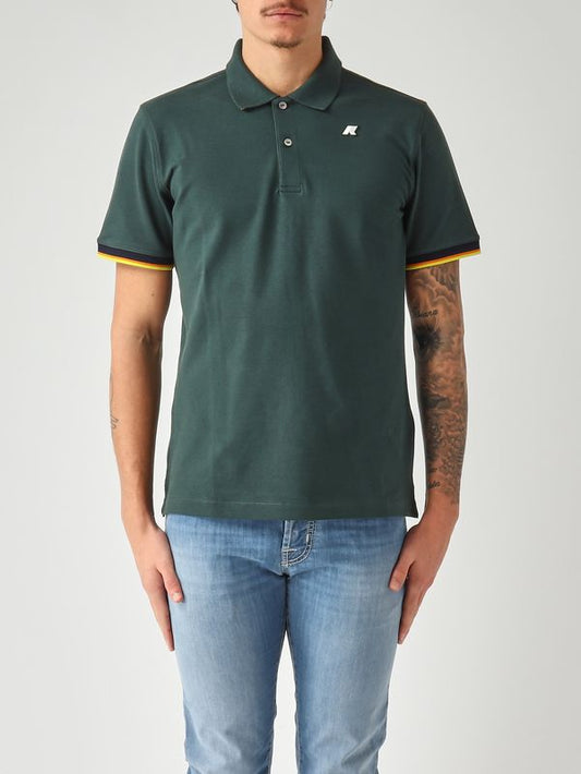 K-Way Polo uomo Vincent in cotone stretch piquè