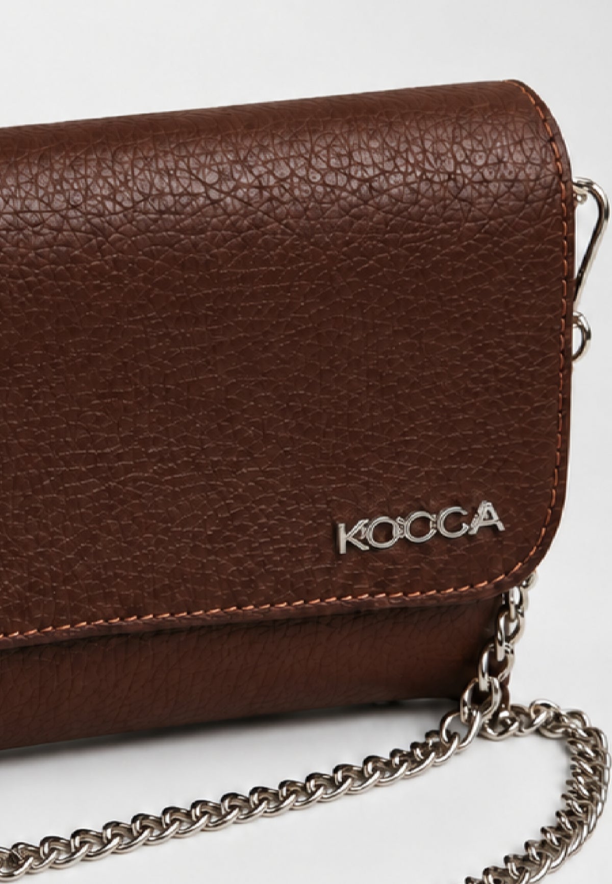 Kocca borsa marrone con tracolla a catenina e manico Bambine e ragazze yenna.marro_