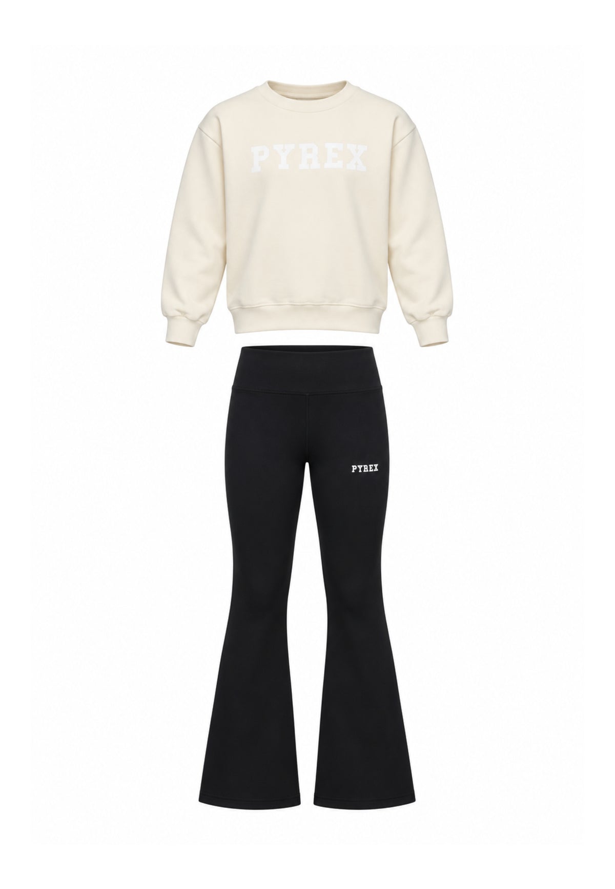 Pyrex COMPLETO PANNA CON FELPA E LEGGINGS Bambine e ragazze 26IPK46305.PANNA_