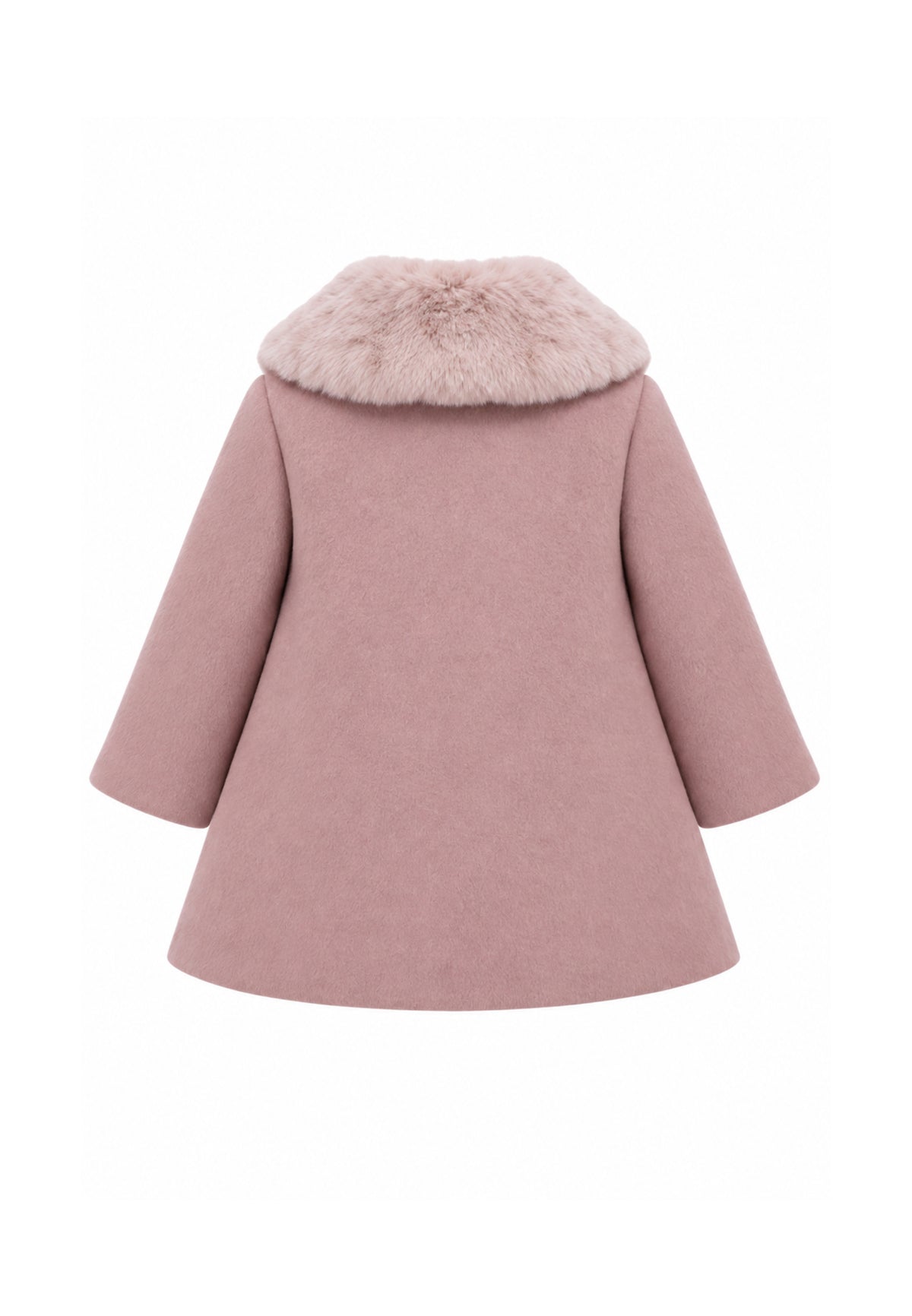 Kocca cappotto rosa con colletto in ecopelliccia Bambine e ragazze jild.rosa_