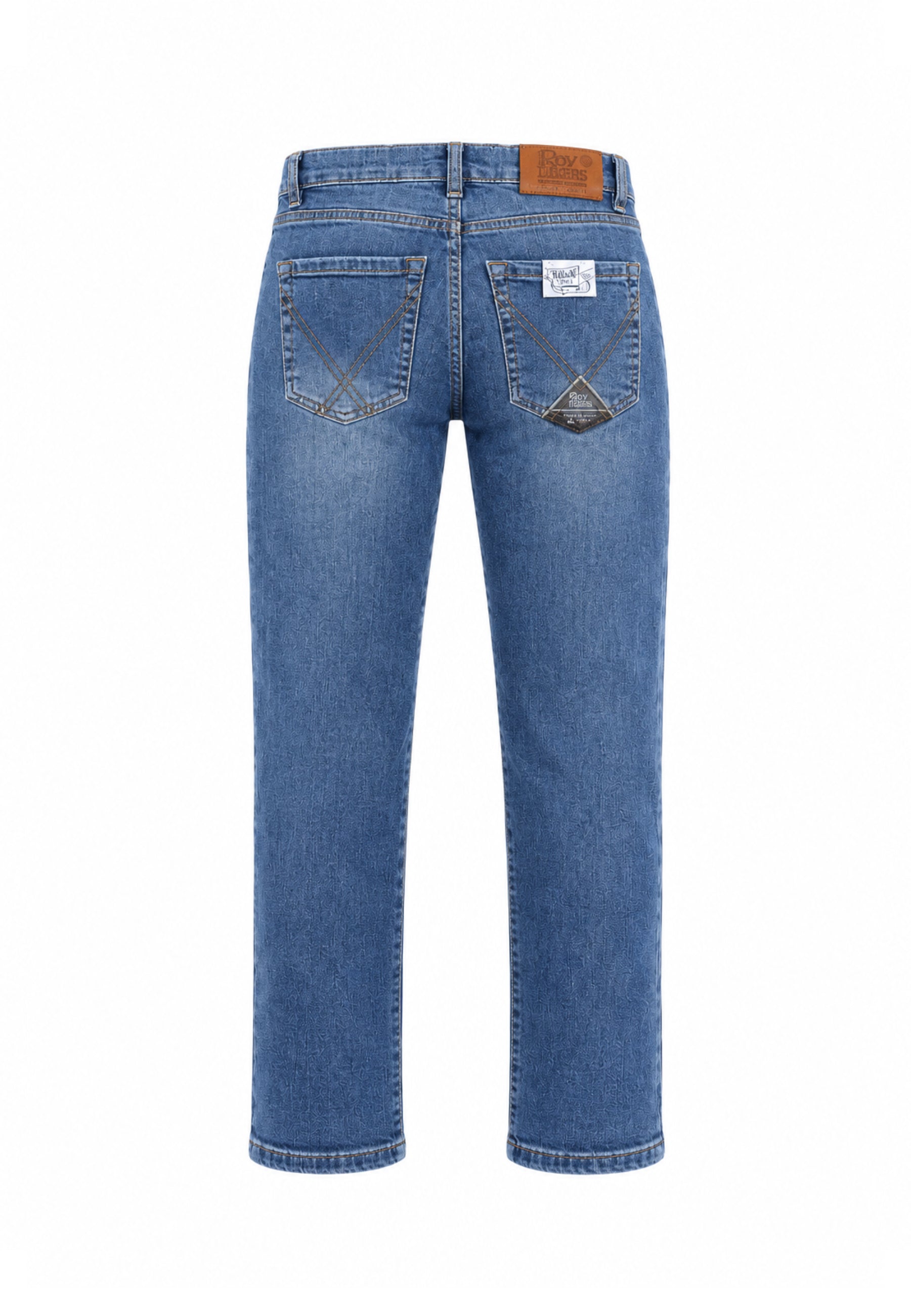 Roy Roger's jeans denim chiaro regular fit cinque tasche Bambini e ragazzi rh143/00.dech_