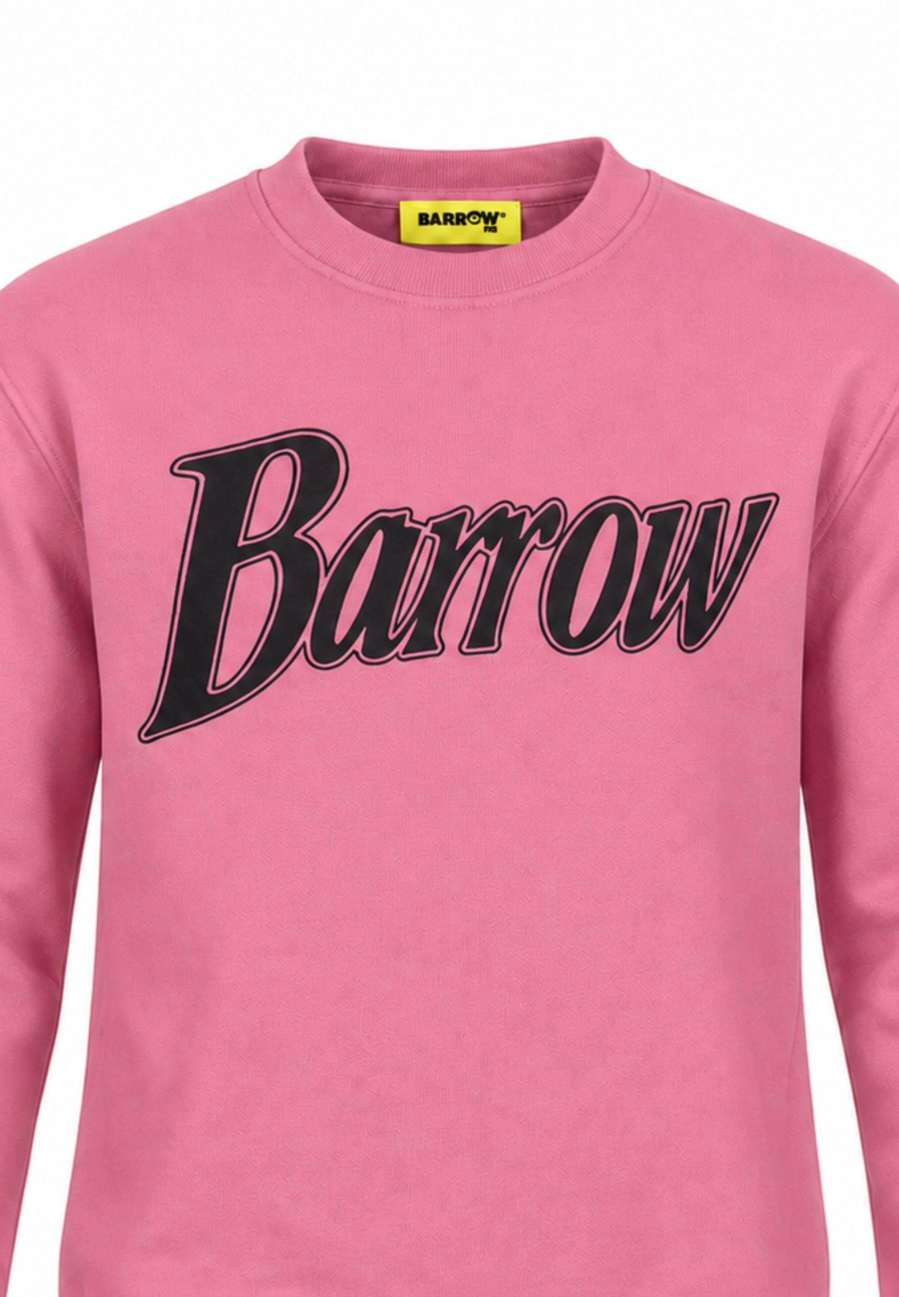 BARROW FELPA ROSA GIROCOLLO CON LOGO DAVANTI E STAMPA ORSETTO DIETRO Bambini e ragazzi F6BKJUSW162.ROSA_