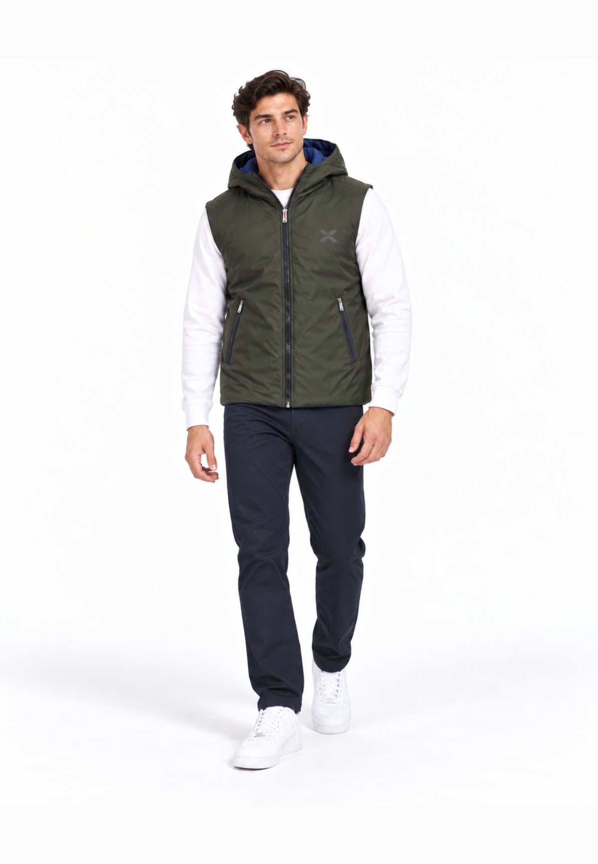 John Richmond GIUBBOTTO VERDE SMANICATO DOUBLE FACE Uomo UMA26020GT.VERDE_