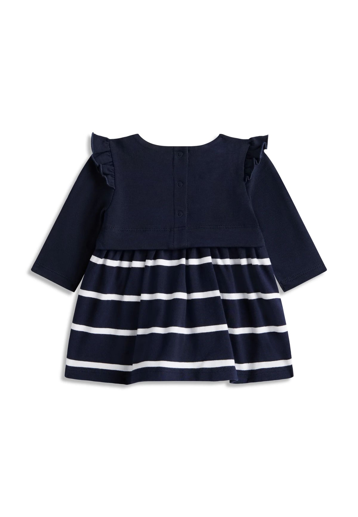 TOMMY HILFIGER VESTITO BLU A MANICHE LUNGHE CON GONNA A RIGHE Bambine e ragazze KN0KN02066C1G.BLU_