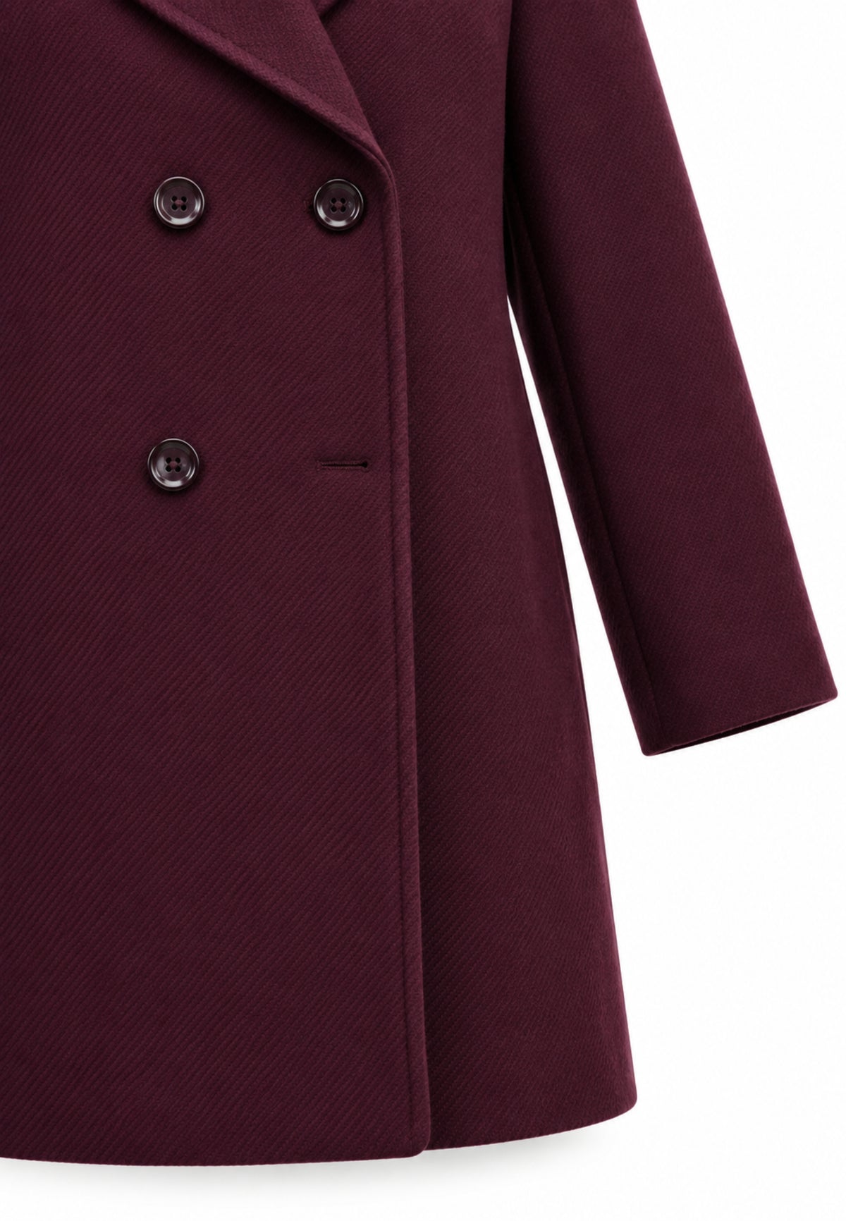 Kocca cappotto bordeaux con bottoni linea dritta Bambine e ragazze yolando.bordò_