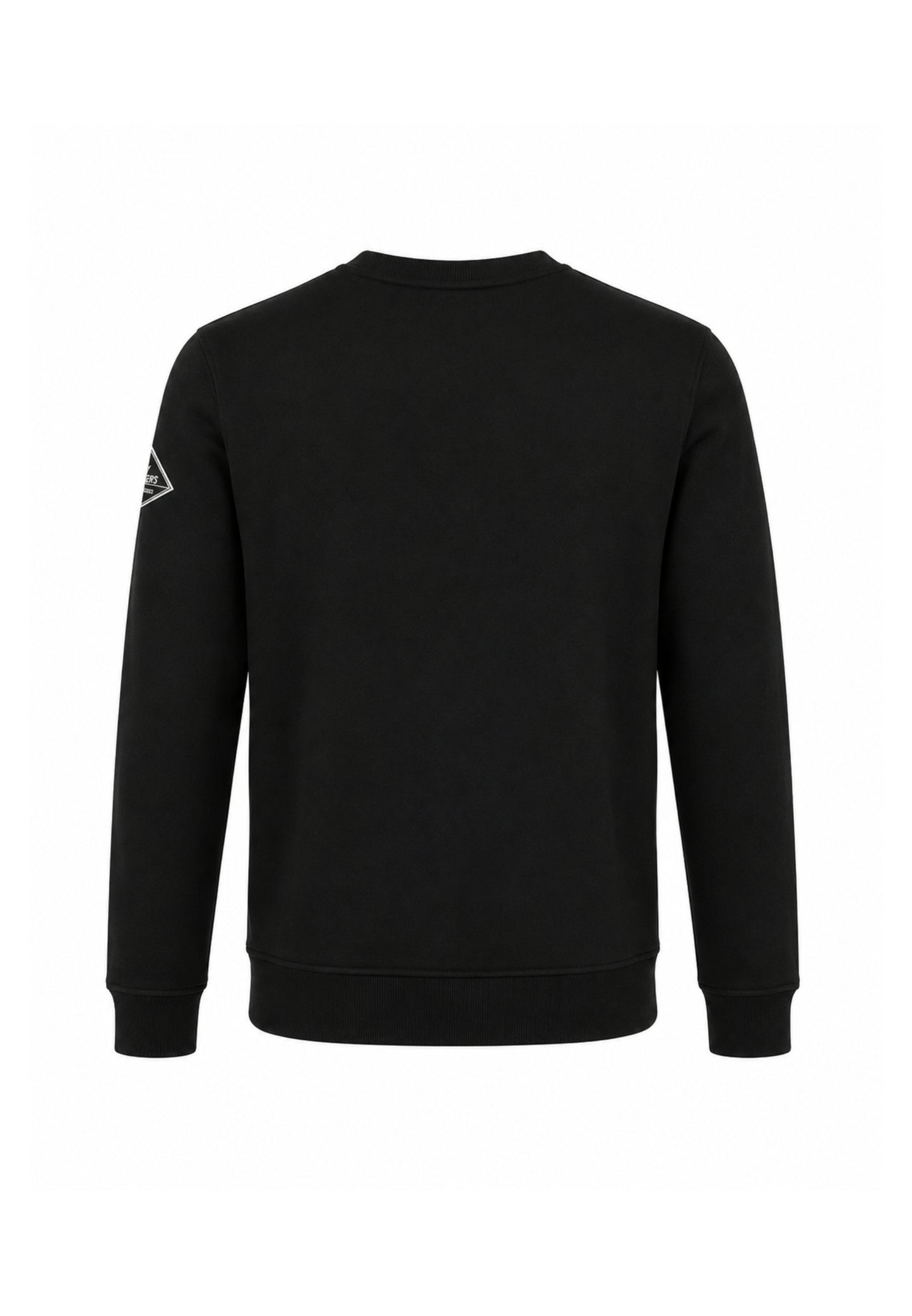 Roy Roger's felpa nera girocollo con logo gommato piccolo Bambini e ragazzi rz486/00.nero_