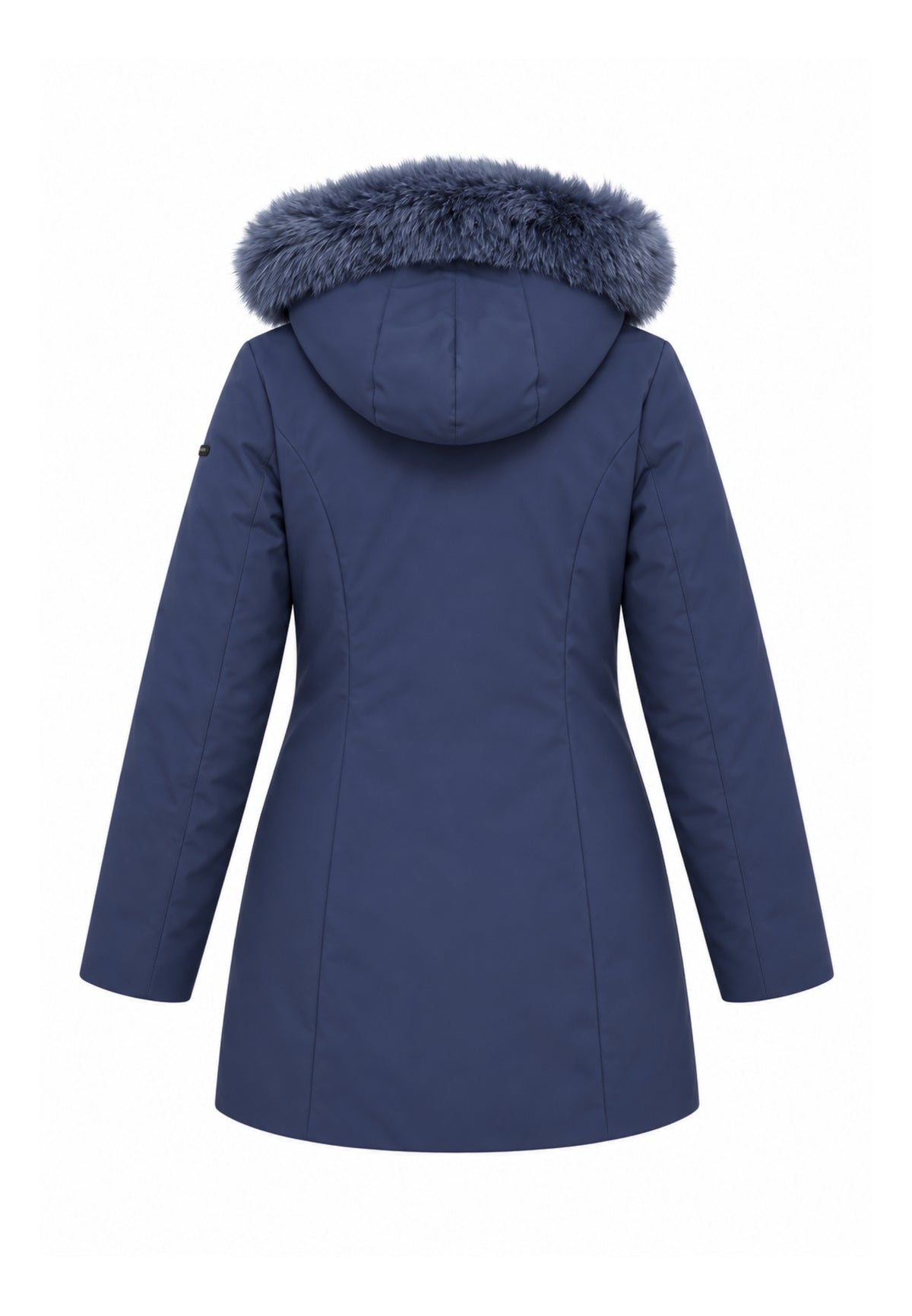REFRIGIWEAR GIUBBOTTO BLU CON CAPPUCCIO E PELLICCIA Donna LADY TECH FUR JACKET.BLU_