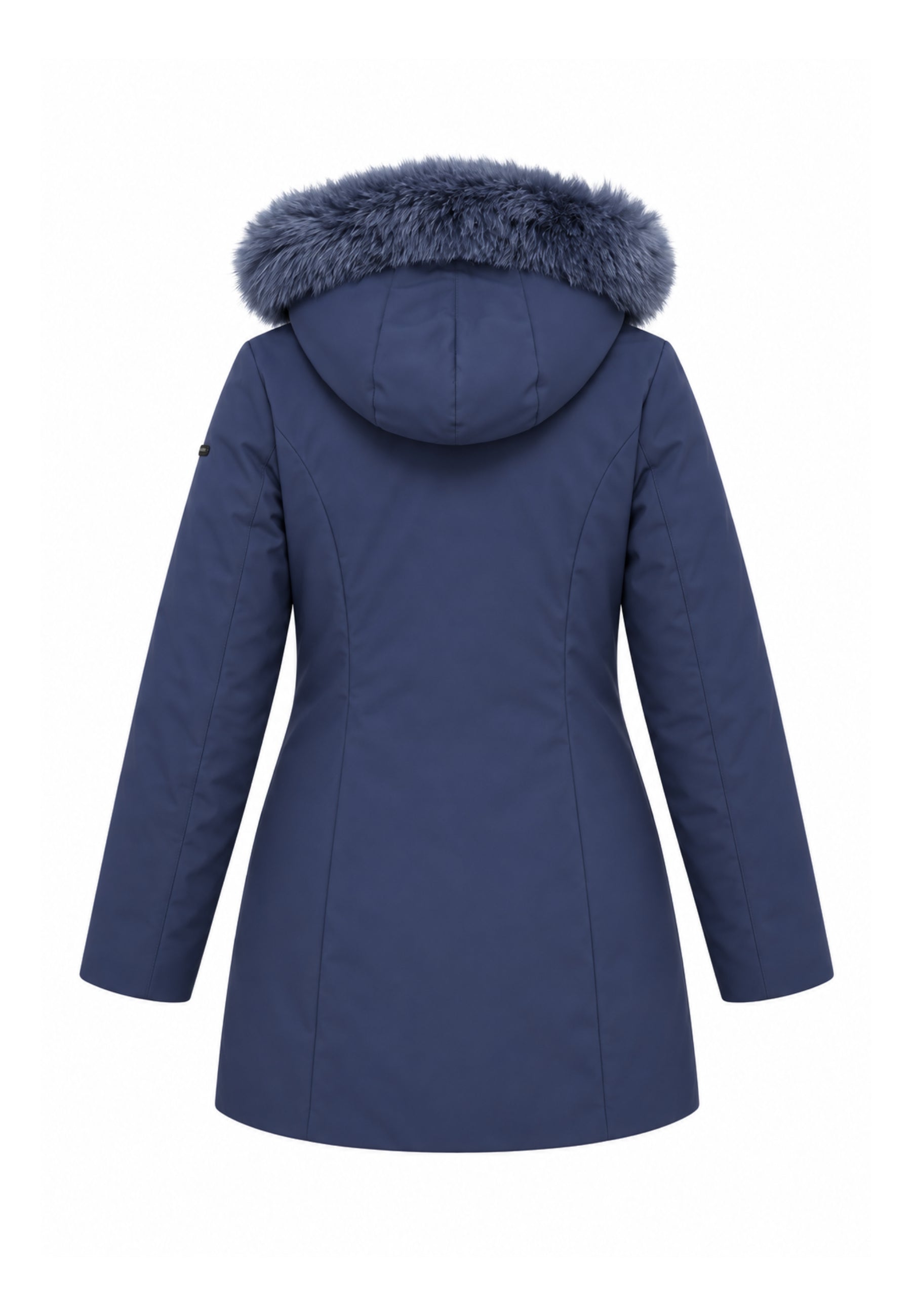REFRIGIWEAR GIUBBOTTO BLU CON CAPPUCCIO E PELLICCIA Donna LADY TECH FUR JACKET.BLU_