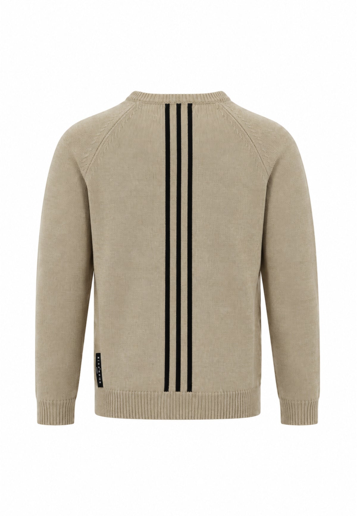 John Richmond maglia BEIGE CON LOGO JR BIANCO RICAMATO E STRISCE SUL RETRO Bambini e ragazzi rba26046ma.beige_