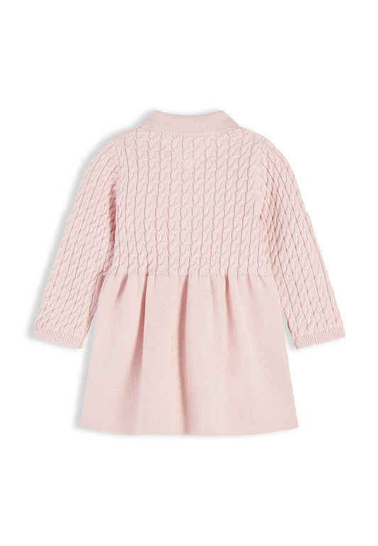 TOMMY HILFIGER vestito ROSA INTRECCIATO POLO Bambine e ragazze kn0kn02308tgq.rosa_