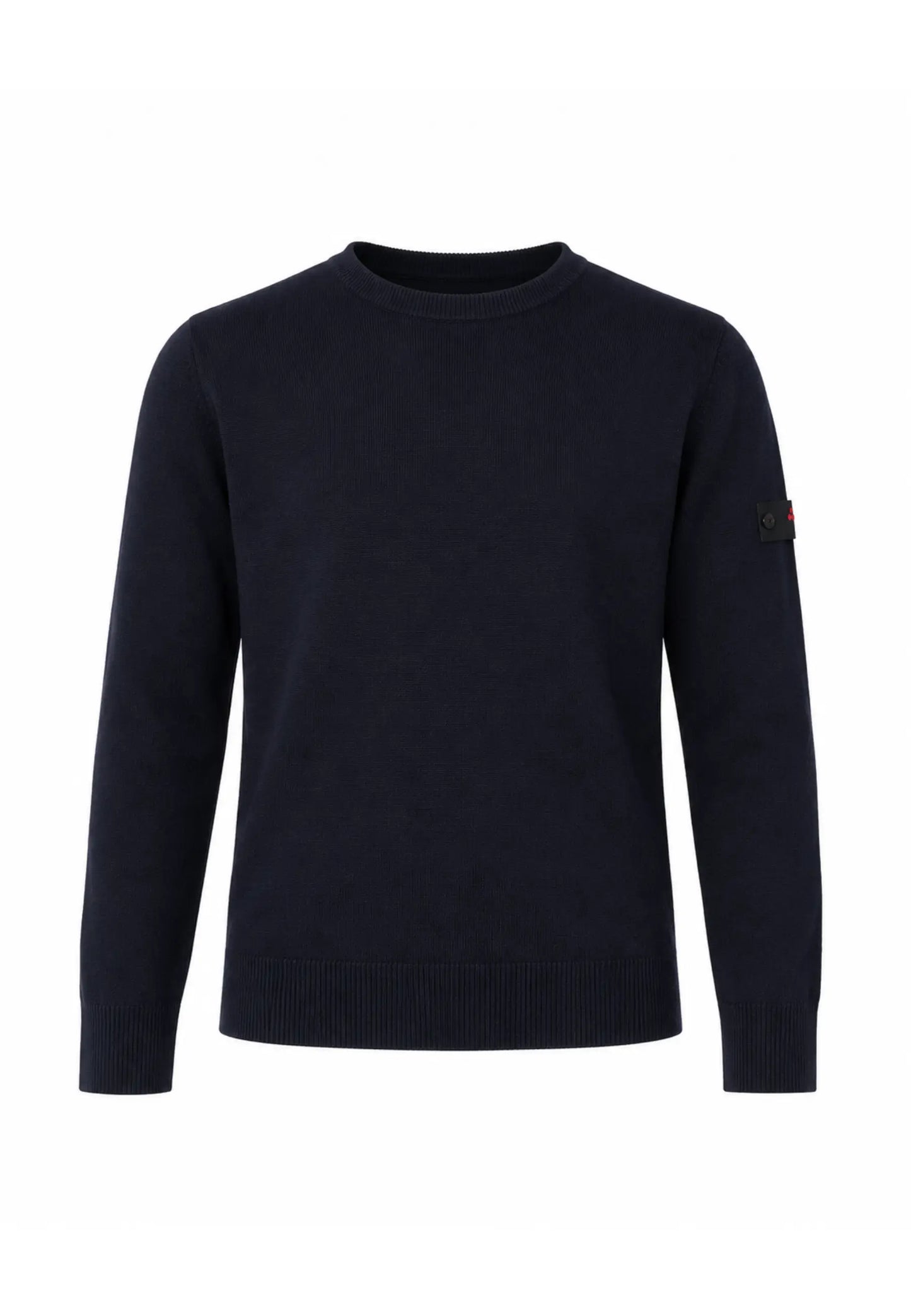 Peuterey MAGLIONE BLU IN LANA RASATA GIROCOLLO CON LOGO APPLICATO Bambini e ragazzi EXMOOR07KID.BLU_