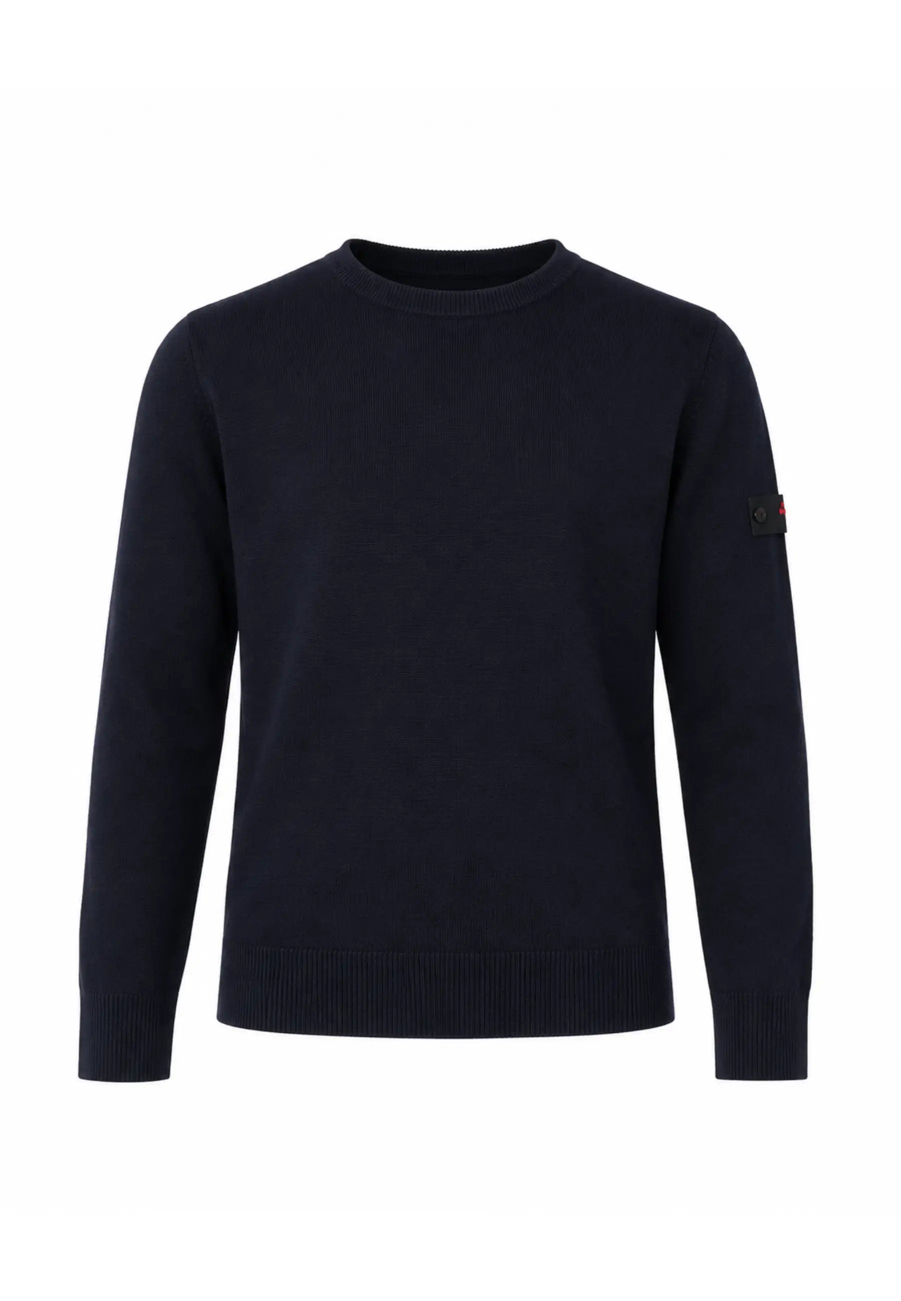 Peuterey MAGLIONE BLU IN LANA RASATA GIROCOLLO CON LOGO APPLICATO Bambini e ragazzi EXMOOR07KID.BLU_