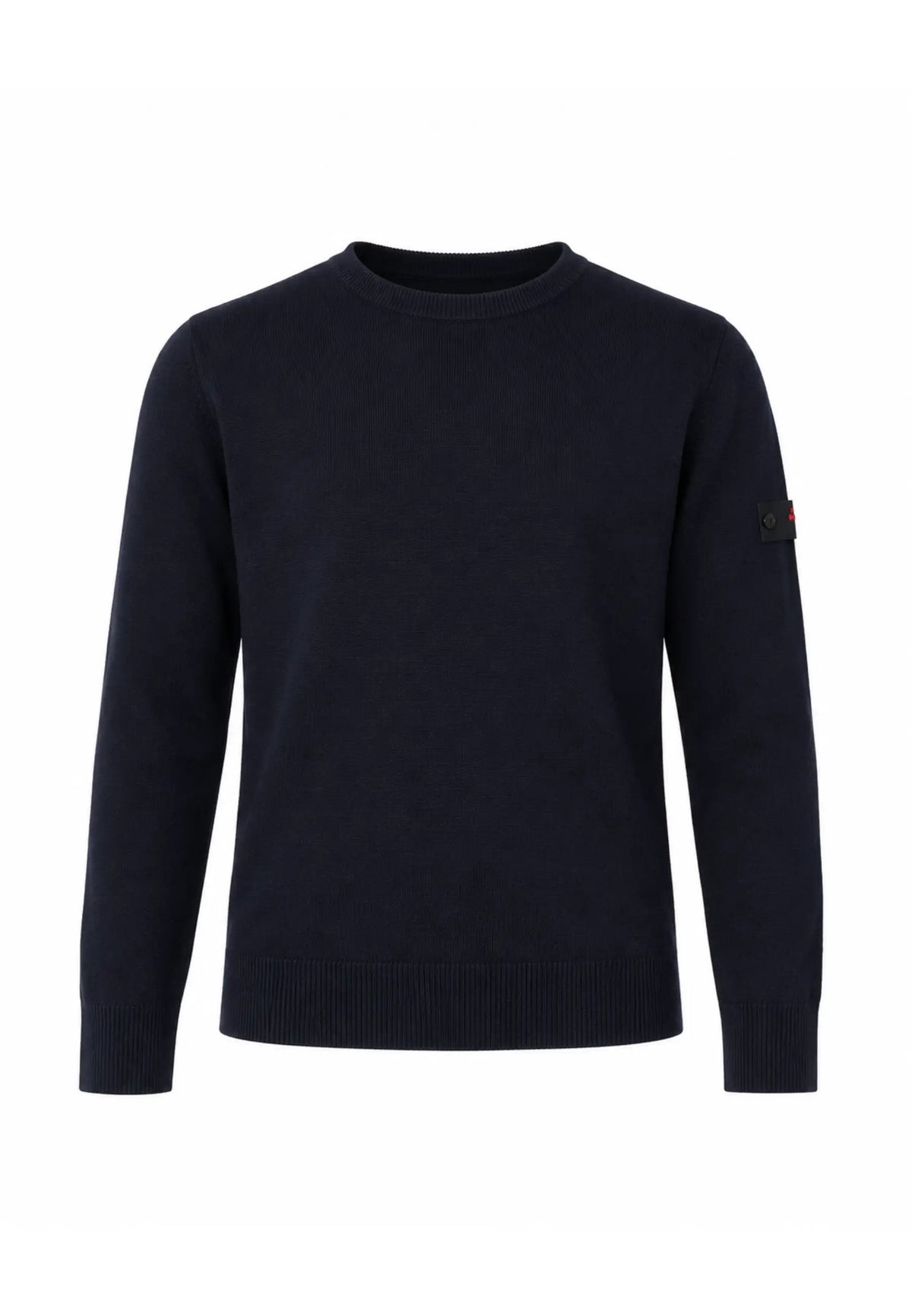 Peuterey MAGLIONE BLU IN LANA RASATA GIROCOLLO CON LOGO APPLICATO Bambini e ragazzi EXMOOR07KID.BLU_