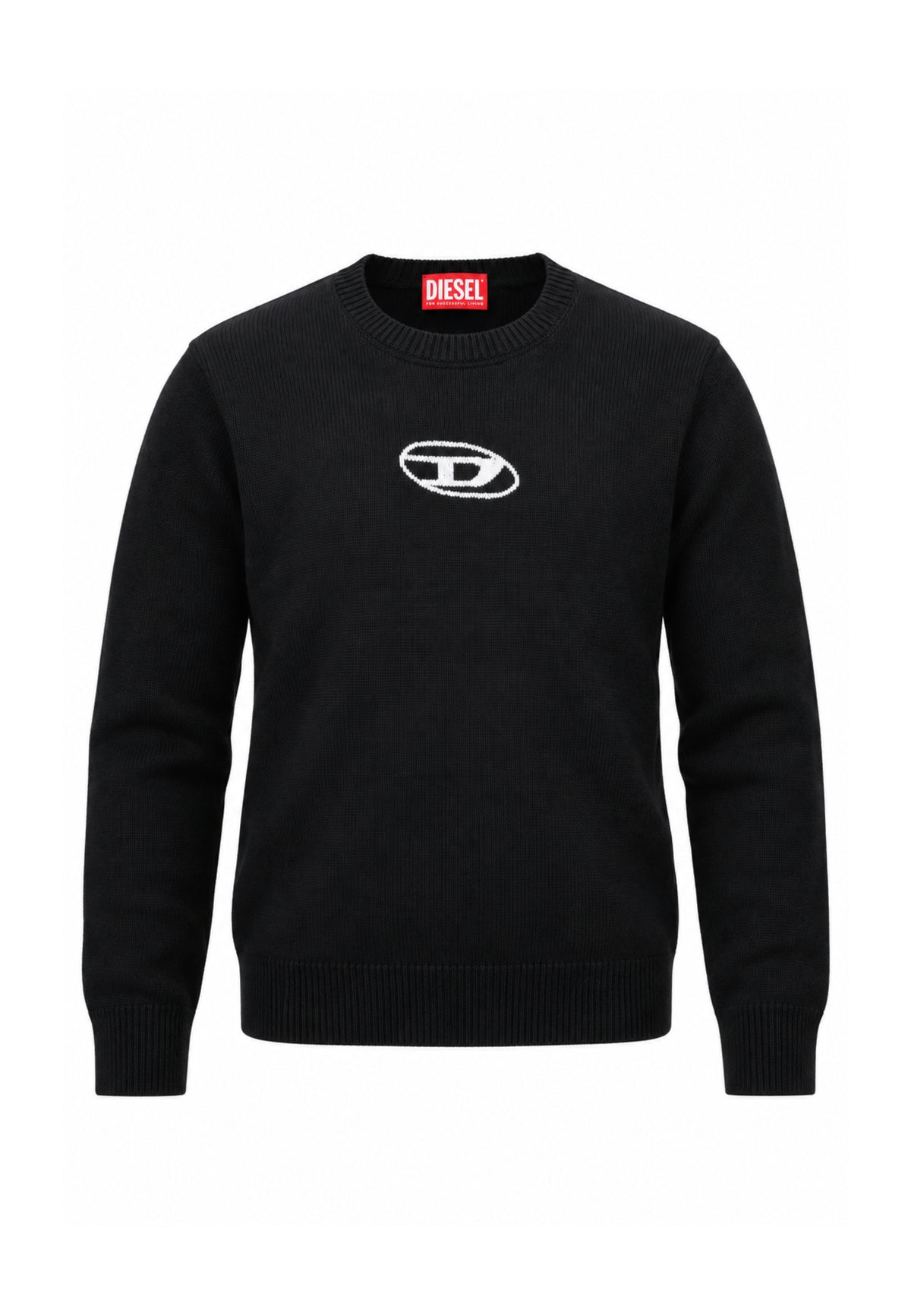 Diesel MAGLIONCINO NERO CON LOGO CENTRALE Bambini e ragazzi KLIMO.NE_