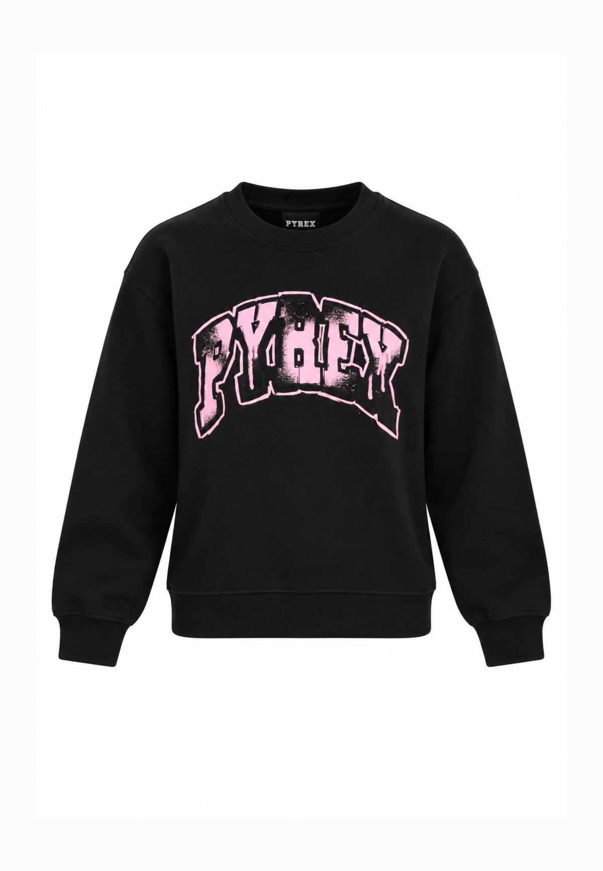 Pyrex TUTA NERA CON LOGO GRAFFITI CENTRALE Bambine e ragazze 26IPK46321.NE_