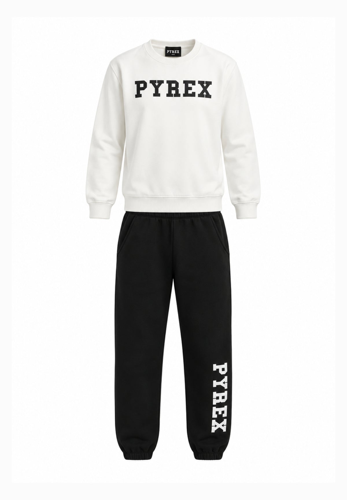 Pyrex TUTA PANNA CON FELPA GIROCOLLO E MAXI LOGO Bambine e ragazze 26IPK46204.PANNA_