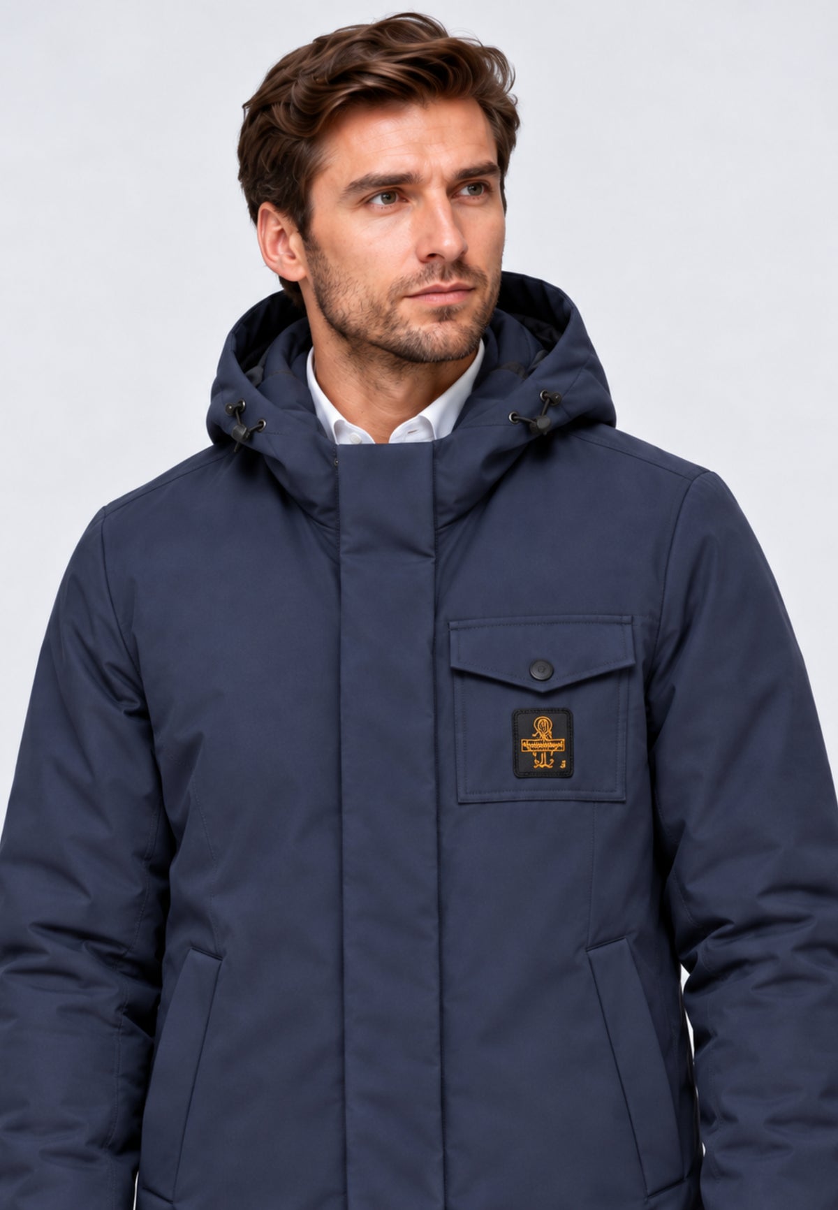 REFRIGIWEAR GIUBBOTTO BLU LUNGO SOFTSHELL Uomo LONG SPEED.BLU_