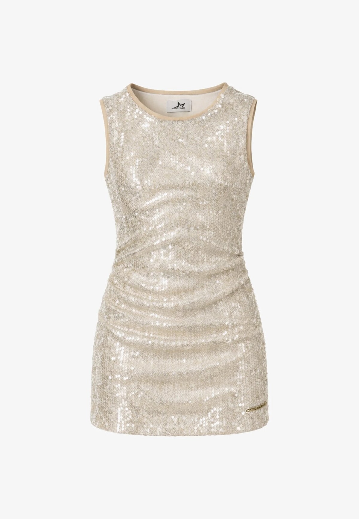 MARC ELLIS marc ellis abitino beige con paillettes dorate bambina jmjdr03298_ JMJDR03298_- JMJDR03298_