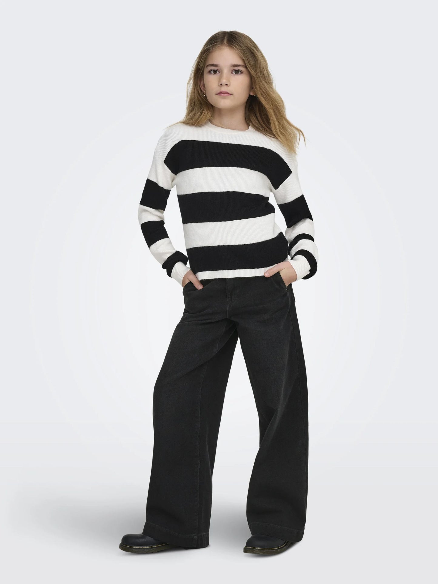 ONLY KIDS only kids jeans nero largo a palazzo bambina 15264770_ Bambine e ragazze 15264770_