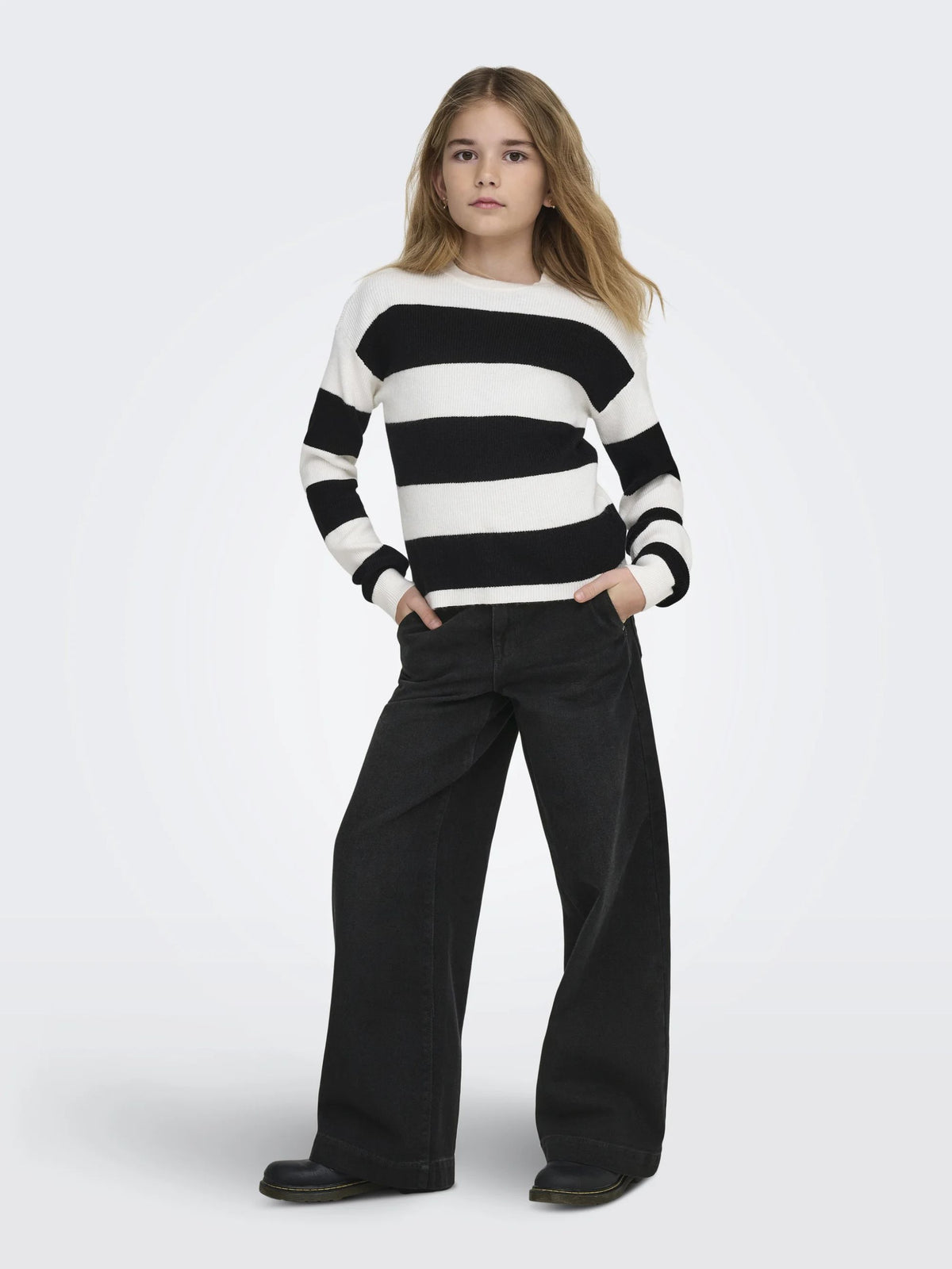 ONLY KIDS only kids jeans nero largo a palazzo bambina 15264770_ Bambine e ragazze 15264770_