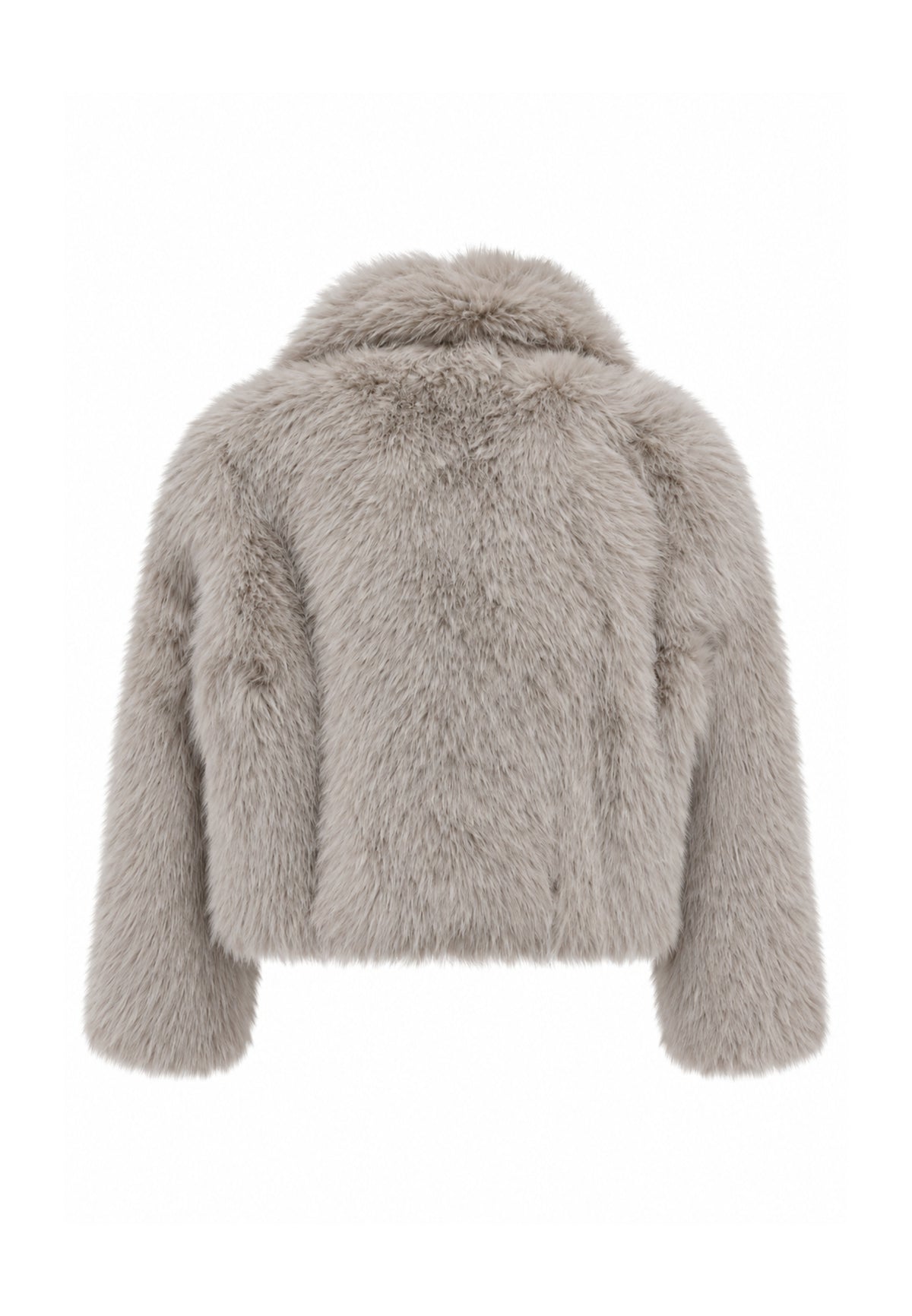 Kocca Pellicciotto beige crop con colletto con risvolto Bambine e ragazze walan.beige_