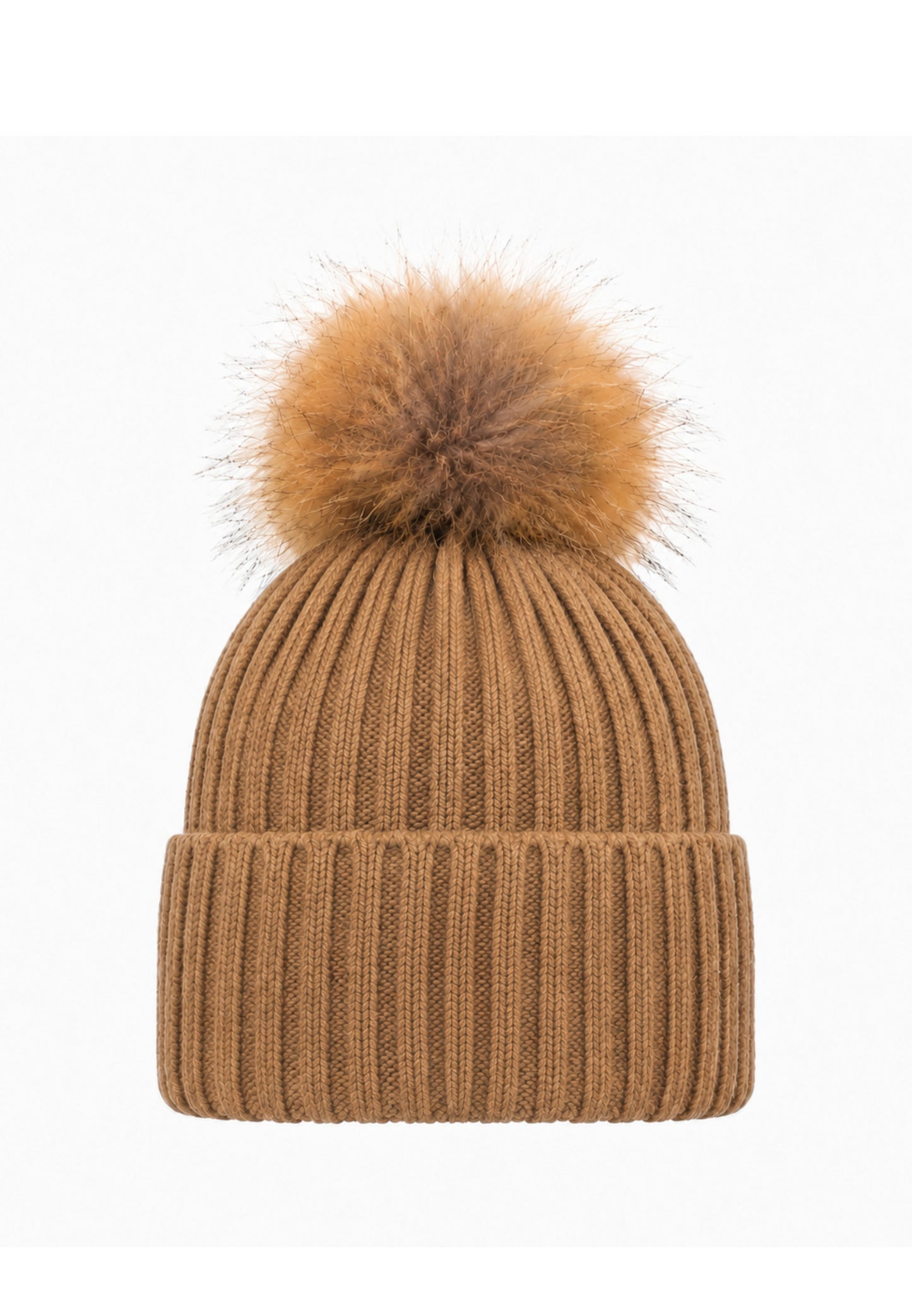 REFRIGIWEAR CAPPELLO BEIGE IN LANA CON POMPOM E LOGO Donna snowflake hat.beige_
