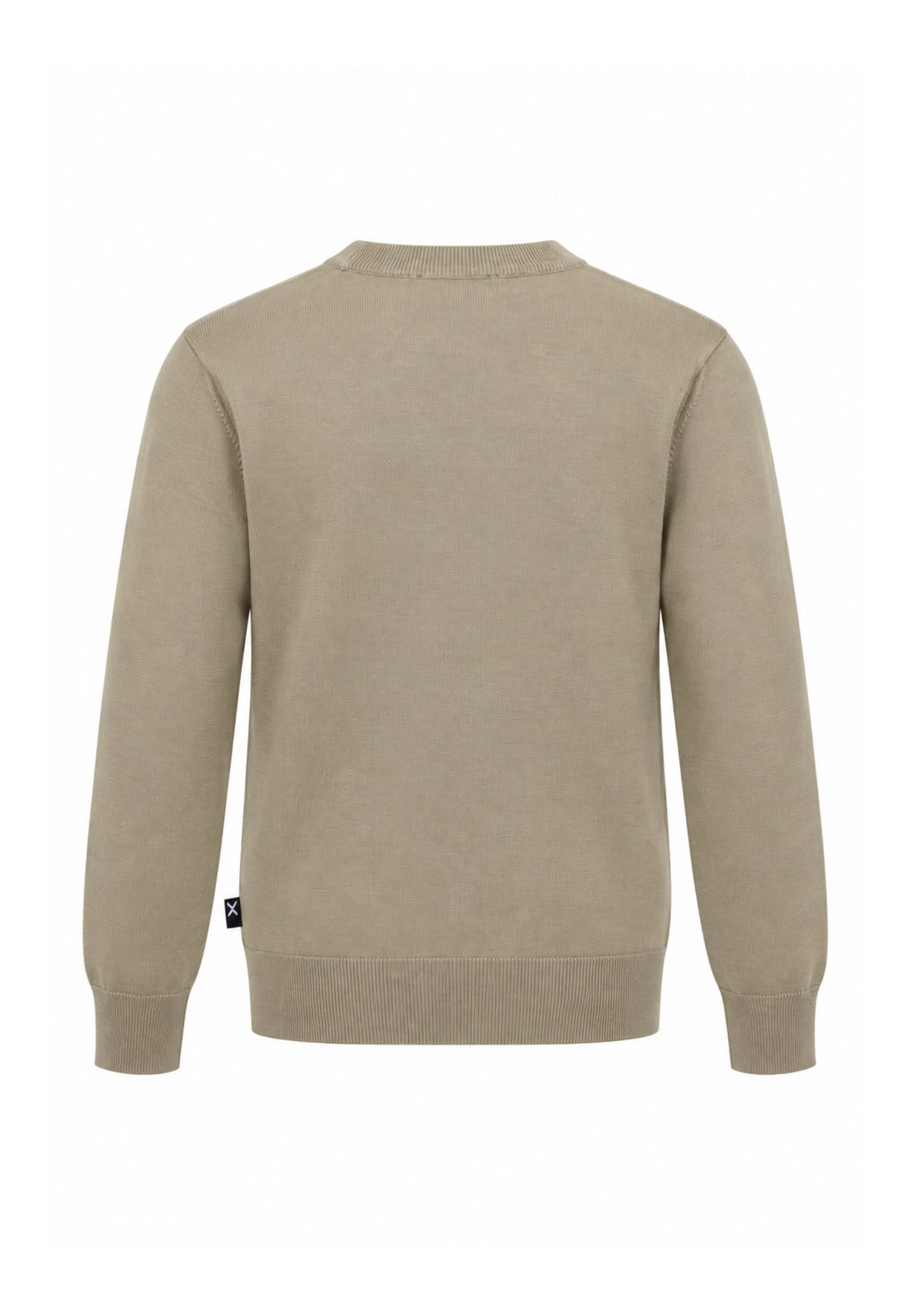 John Richmond maglia BEIGE IN LANA RASATA CON MINI LOGO Uomo uma26169ma.beige_