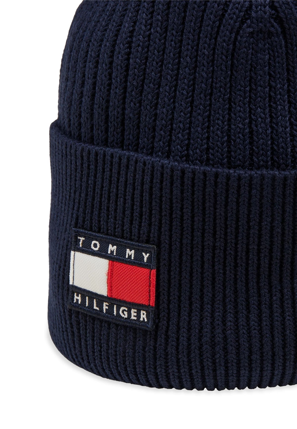 TOMMY HILFIGER CAPPELLO BLU IN MAGLIA A COSTINE Bambini e ragazzi KA0KA00119C1G.BLU_